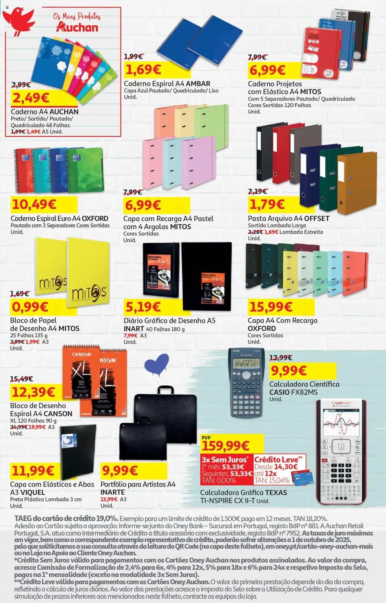 Auchan - Uma cozinha de Chef │ válido de 18.09.2025 | Página: 21 | Produtos: Caderno, Calculadora