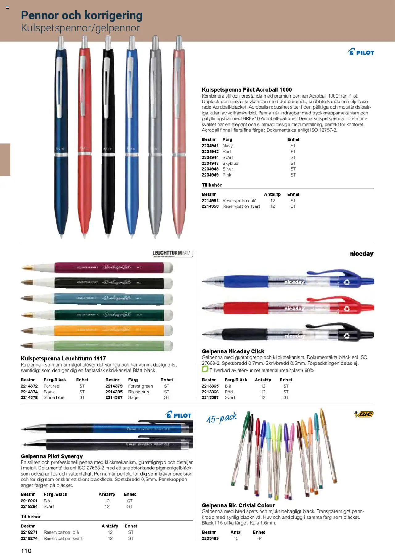 Office Depot reklamblad aktuell från 01.02.2025 | Sida: 112 | Produkter: Penna, Ljus