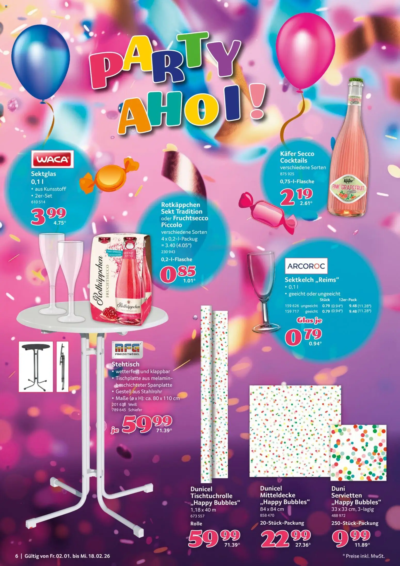 Selgros Karneval – gültig ab 02.01.2026 | Seite: 6 | Produkte: Granatapfel, Sekt, Fruchtsecco, Rotkäppchen