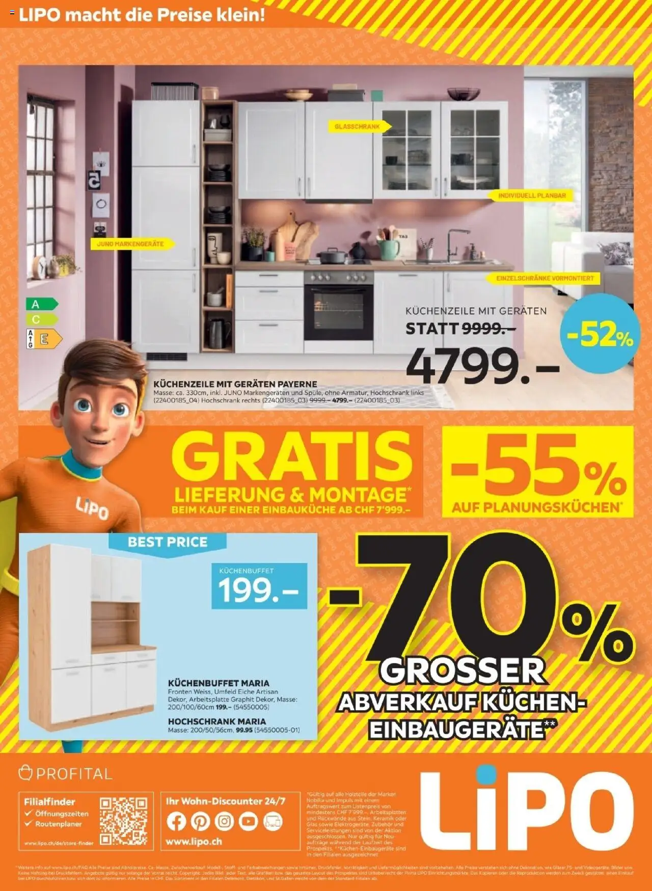 Lipo Aktionen ab 05.08.2025 | Seite: 16 | Produkte: Küchenzeile, Hochschrank, Bilder, Einbauküche