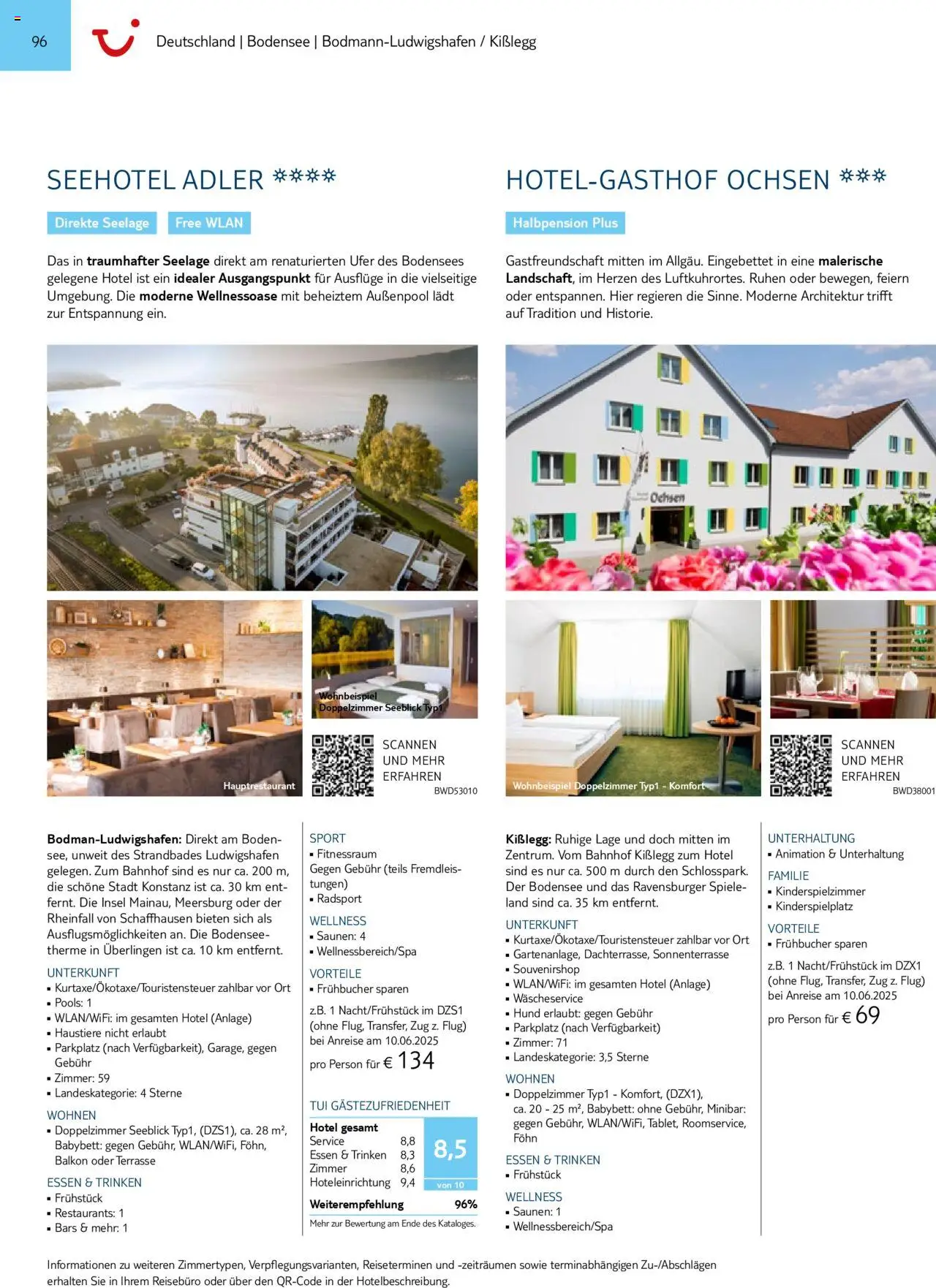 TUI Prospekt 	 – gültig ab 01.11.2024 | Seite: 96 | Produkte: Babybett, Föhn