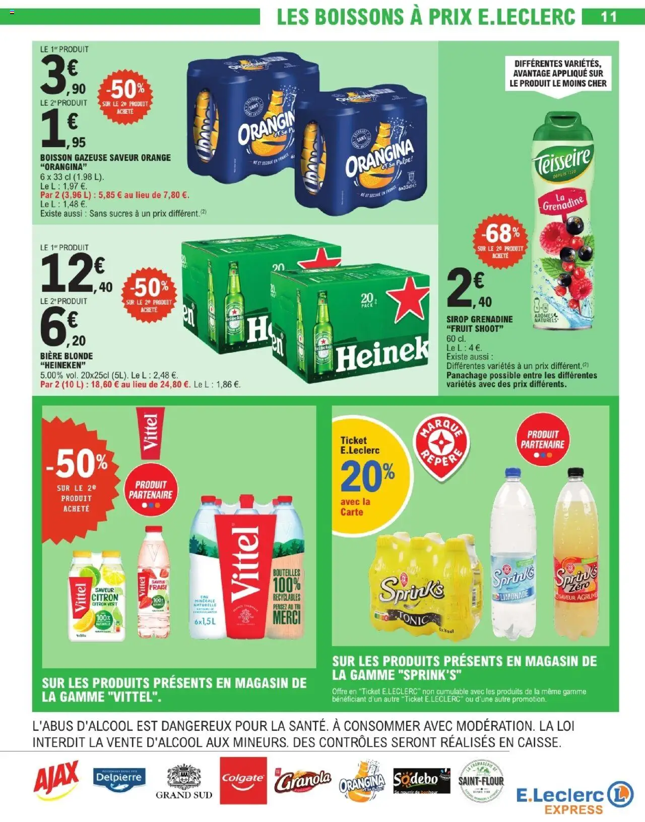  | Page: 11 | Produits: Citron vert, Fraise, Vittel, Heineken