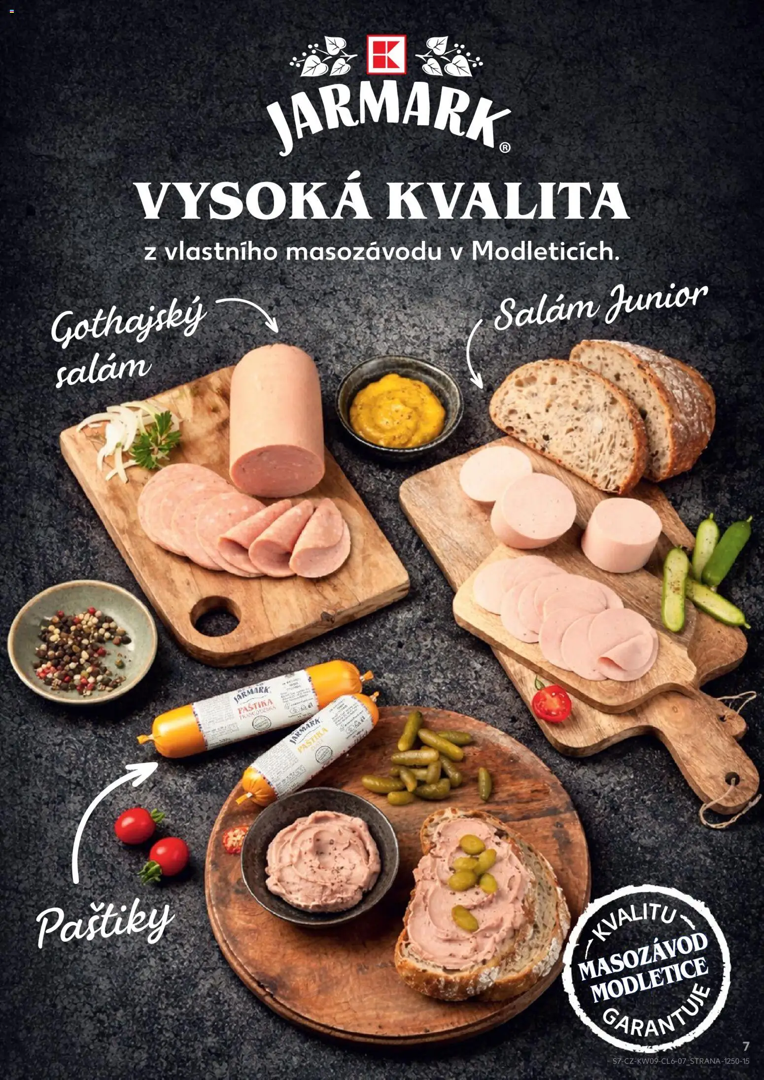 Kaufland leták - Plzeň Bory od 23.02.2026 | Strana: 7 | Produkty: Salám, Gothajský salám, Paštika