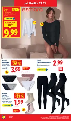 Lidl leták platný od 24.11.2025 | Strana: 80 | Produkty: Nohavičky, Ponožky