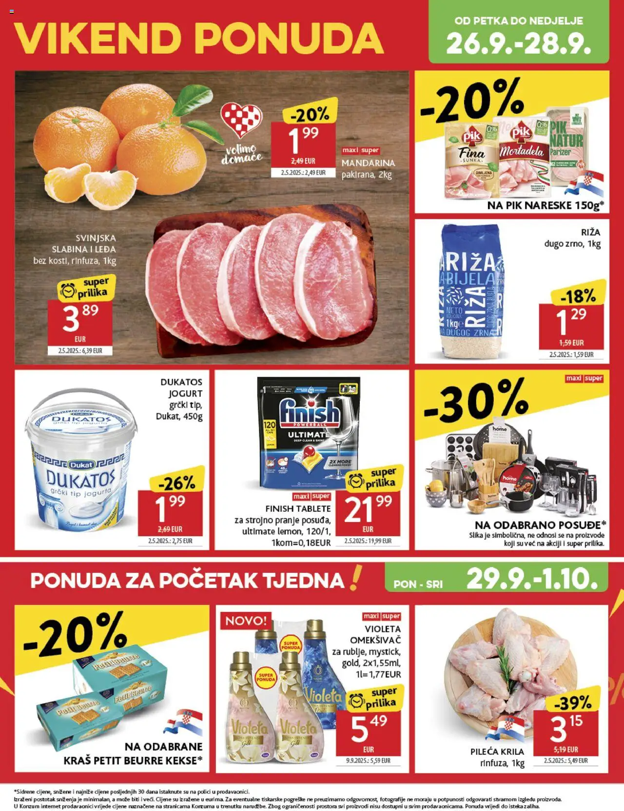 Konzum HR akciós ujság - amely érvényes a következő dátumtól: 24.09.2025 | Oldal: 42