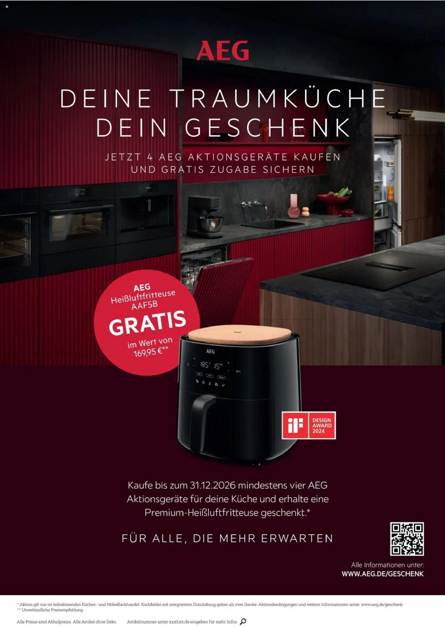 XXXLutz AEG zum Bestpreis – gültig ab 18.04.2025 | Seite: 2 | Produkte: AEG, Küche, Dunstabzug, Kuchen