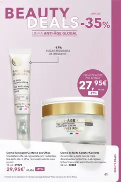 Pré-visualização Creme Iluminador Contorno dos Olhos, Imediatamente, as rugas parecem reduzidas. Dia após dia, o olhar revela um aspeto mais jovem. 15 ml - 39729 válido de 17.12.2025 | Página: 45