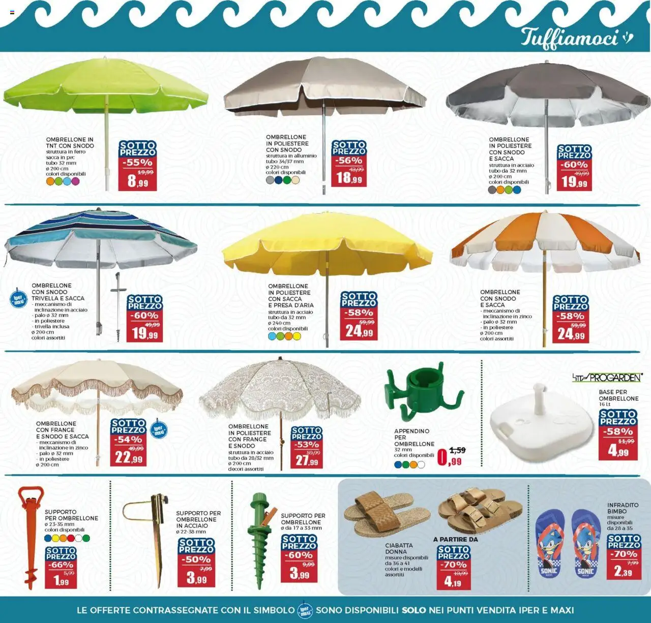 Volantino Happy Casa del 06.08.2025 | Pagina: 12 | Prodotti: Ombrellone, Alluminio, Presa, Appendino