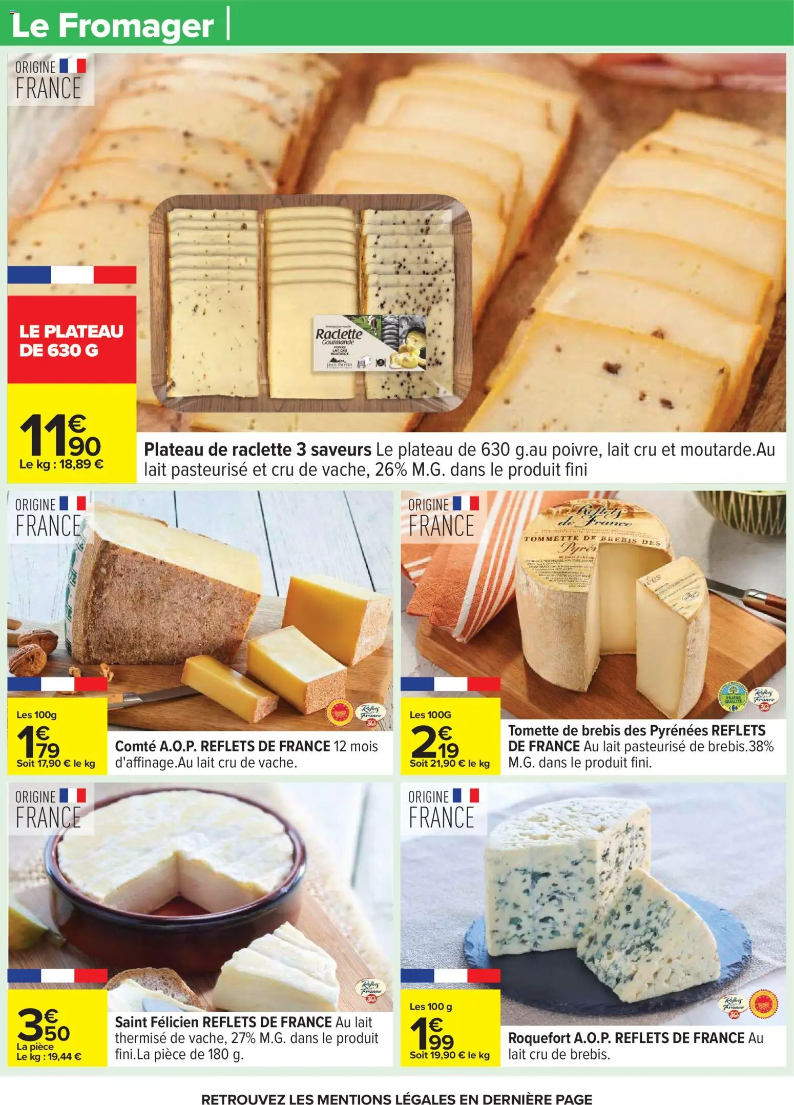 {H1} | Page: 39 | Produits: Plateau, Raclette, Lait