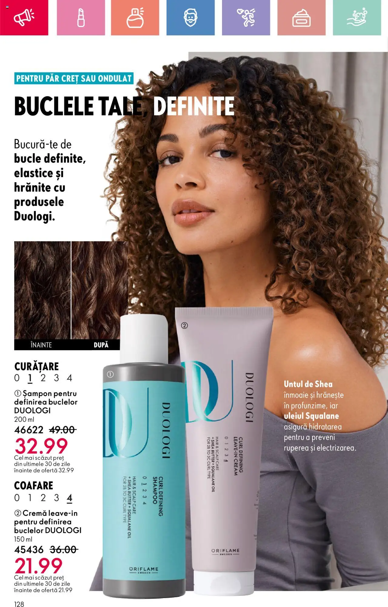 Oriflame catalog 10 2025 – valabil de la 06.07.2025 | Pagină: 128 | Produse: Șampon, Cremă