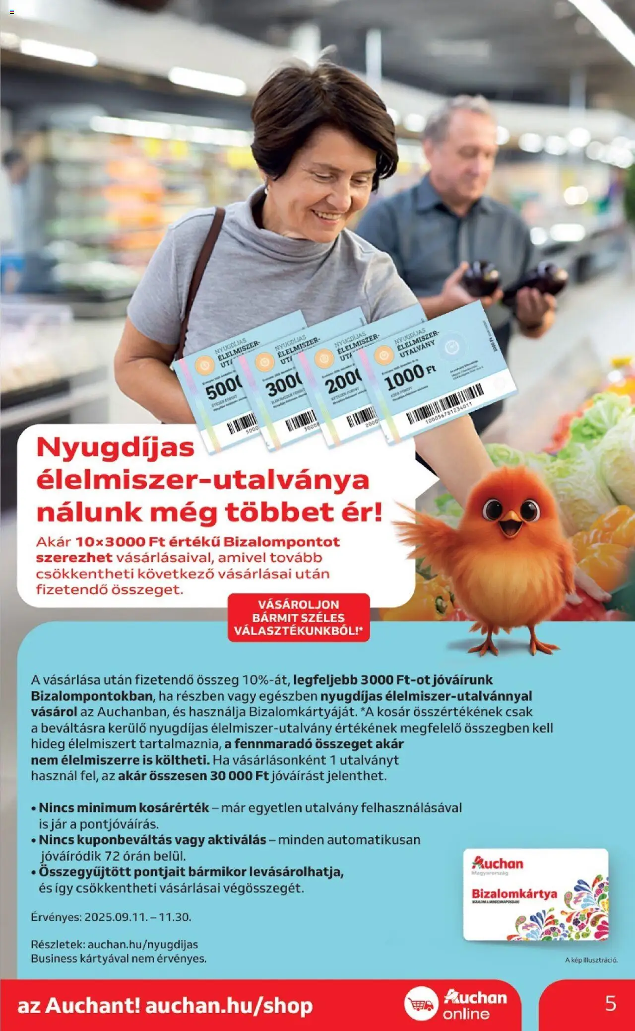 Auchan akciós ujság - amely érvényes a következő dátumtól: 02.10.2025 | Oldal: 5 | Termékek: Kosár