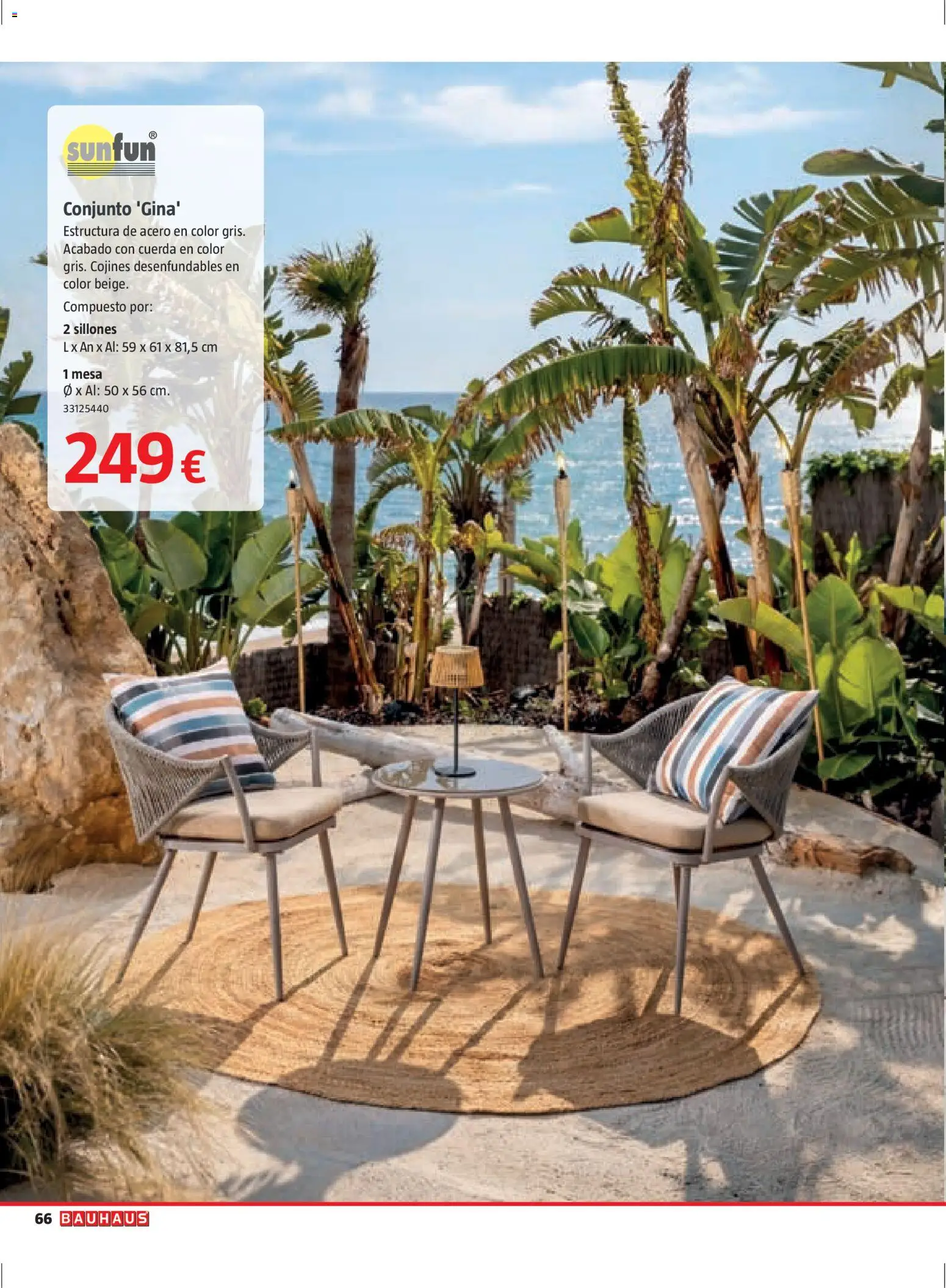 Bauhaus Verano │ válido desde el 16.03.2026 | Página: 66 | Productos: Mesa