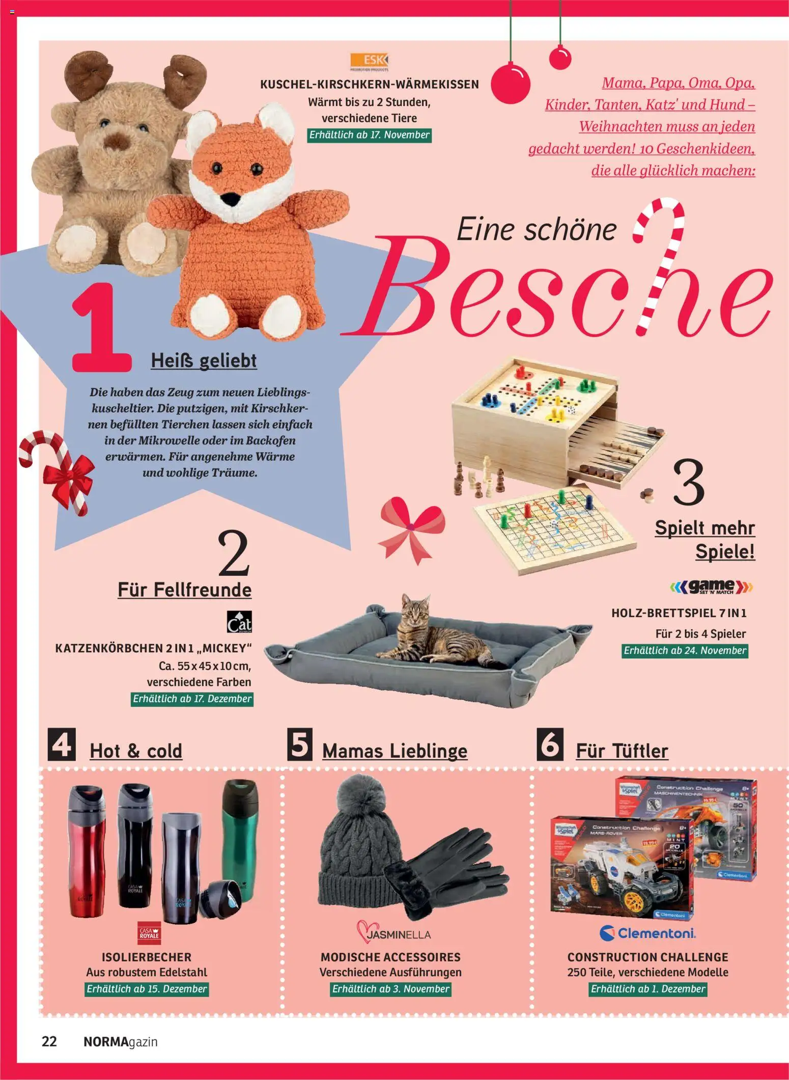 Norma NORMAgazin November/Dezember 2025 – gültig ab 01.11.2025 | Seite: 22 | Produkte: Mikrowelle, Mars, Backofen