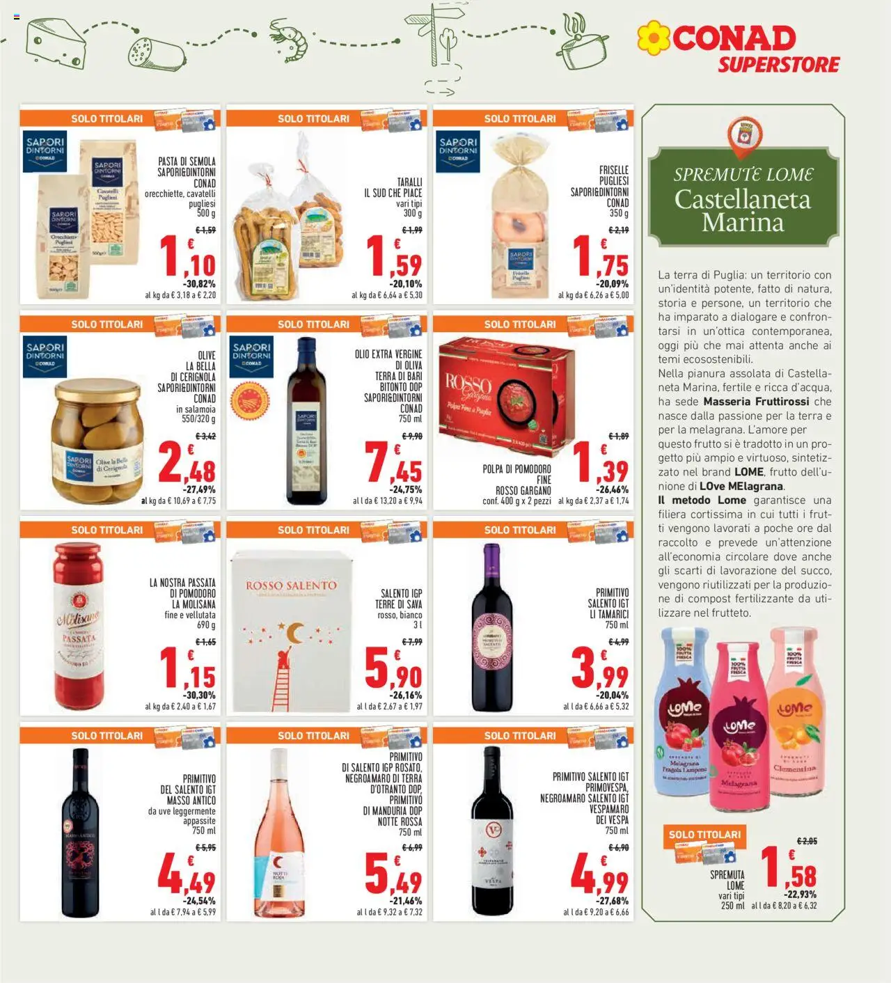 Volantino Conad del 28.08.2025 | Pagina: 17 | Prodotti: Olio, Olive, Pasta, Olio extra vergine