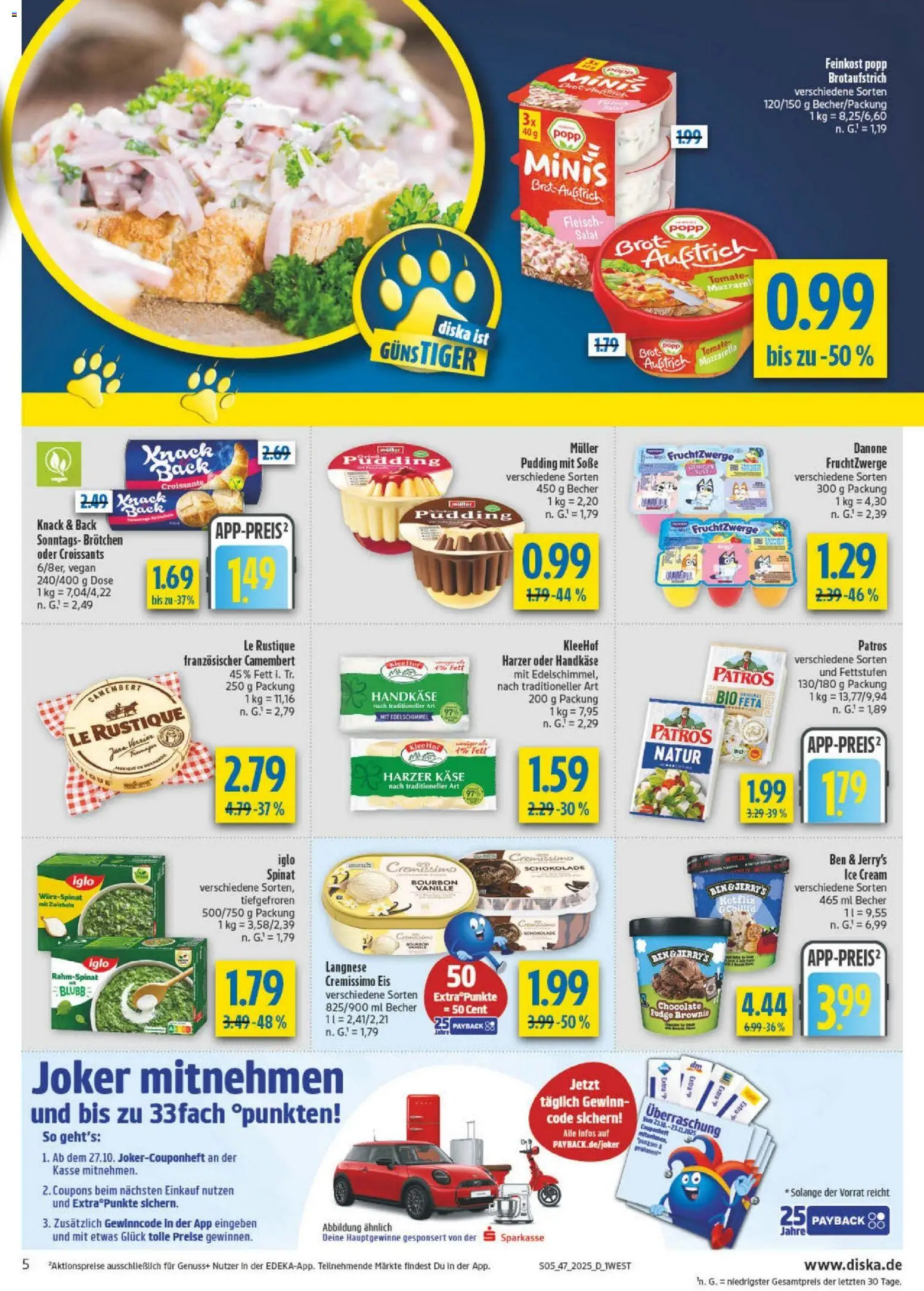 Diska - Diska Angebote Bayern KW47 – gültig ab 17.11.2025 | Seite: 5 | Produkte: Schokolade, Fruchtzwerge, Iglo, Bourbon