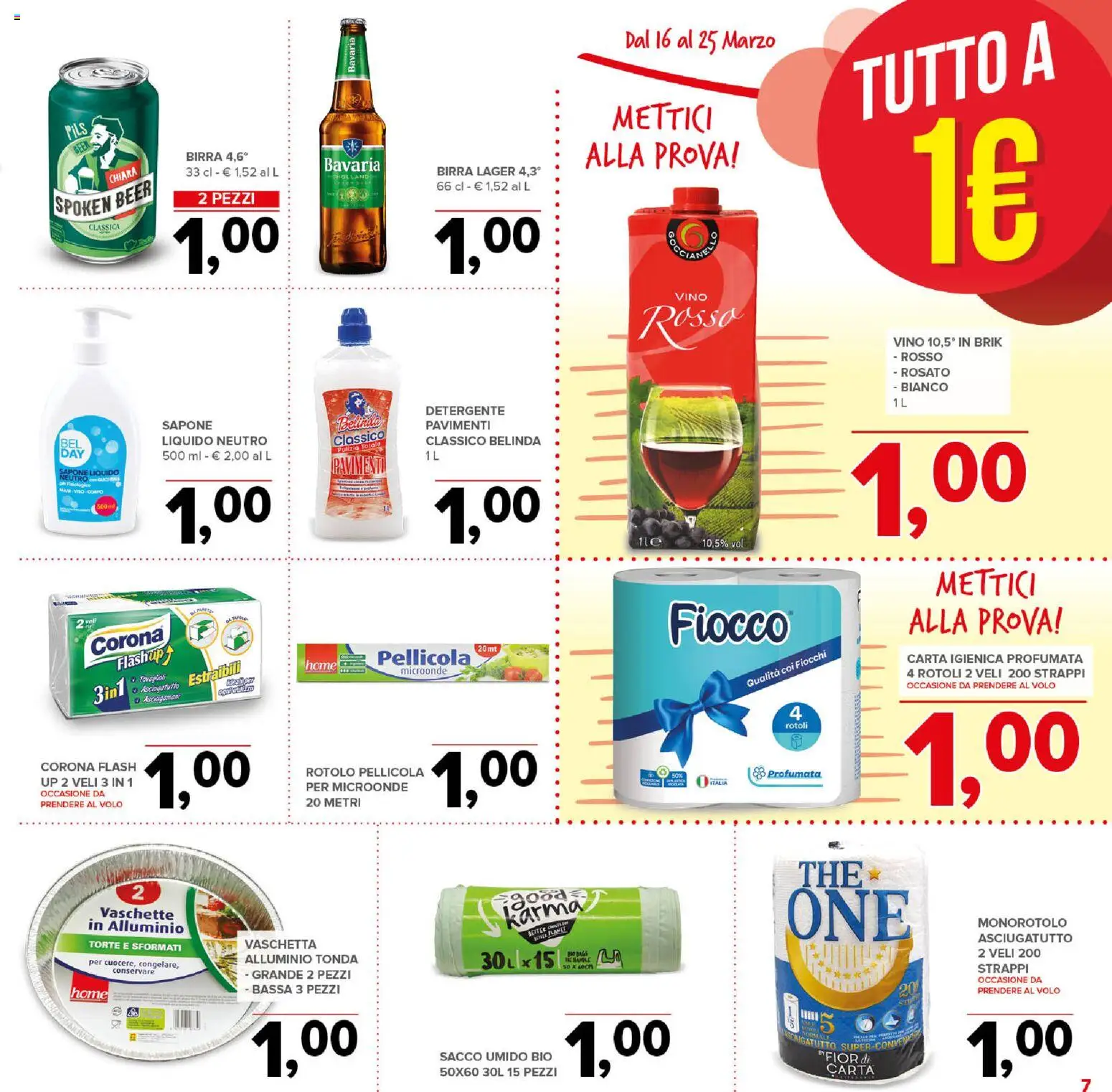 Volantino Todis del 16.03.2026 | Pagina: 7 | Prodotti: Sapone, Fiocchi, Alluminio, Vaschette