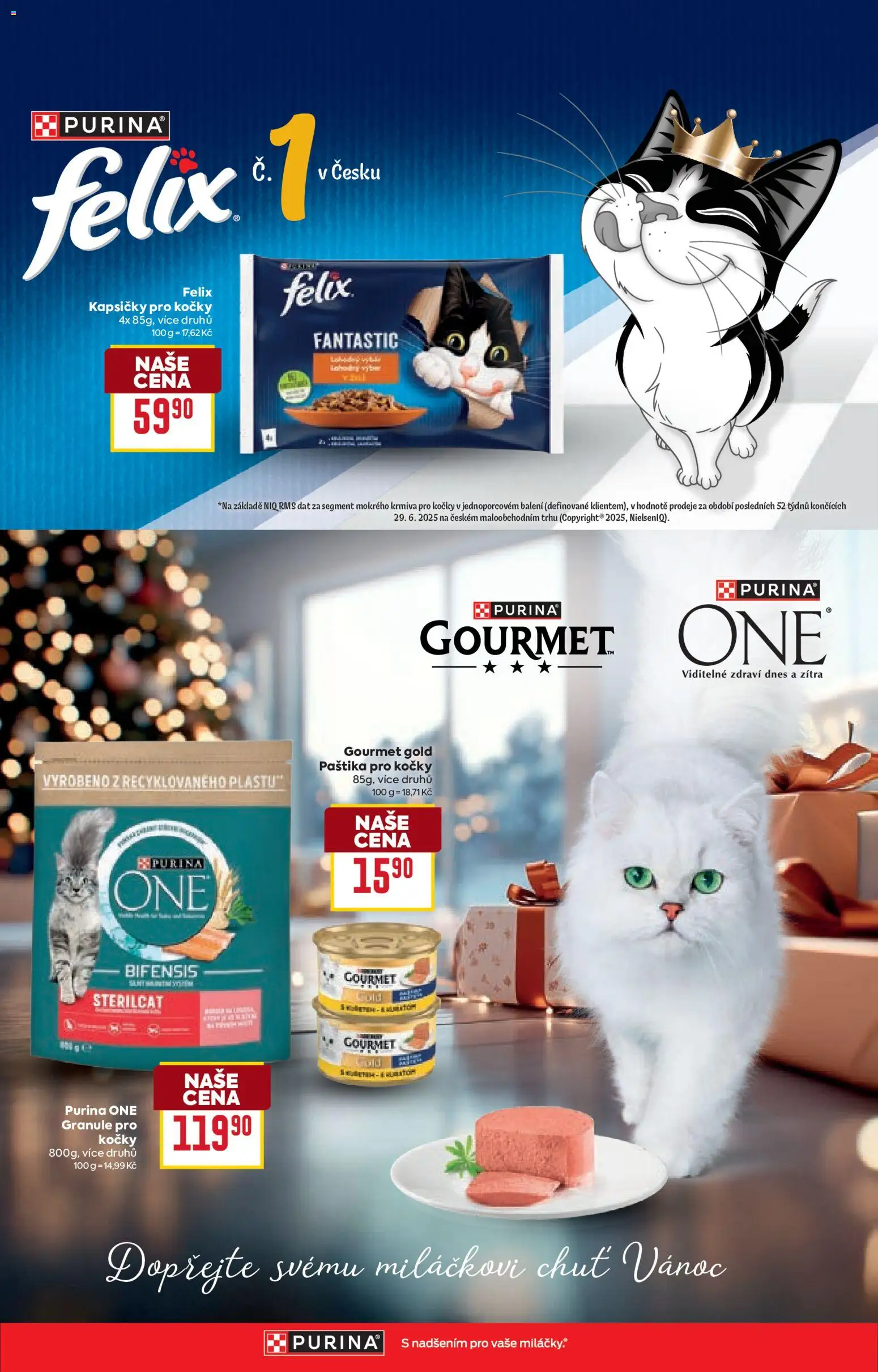 Billa Velký leták od 17.12.2025 | Strana: 48 | Produkty: Granule, Kapsičky pro kočky, Felix kapsičky, Purina one