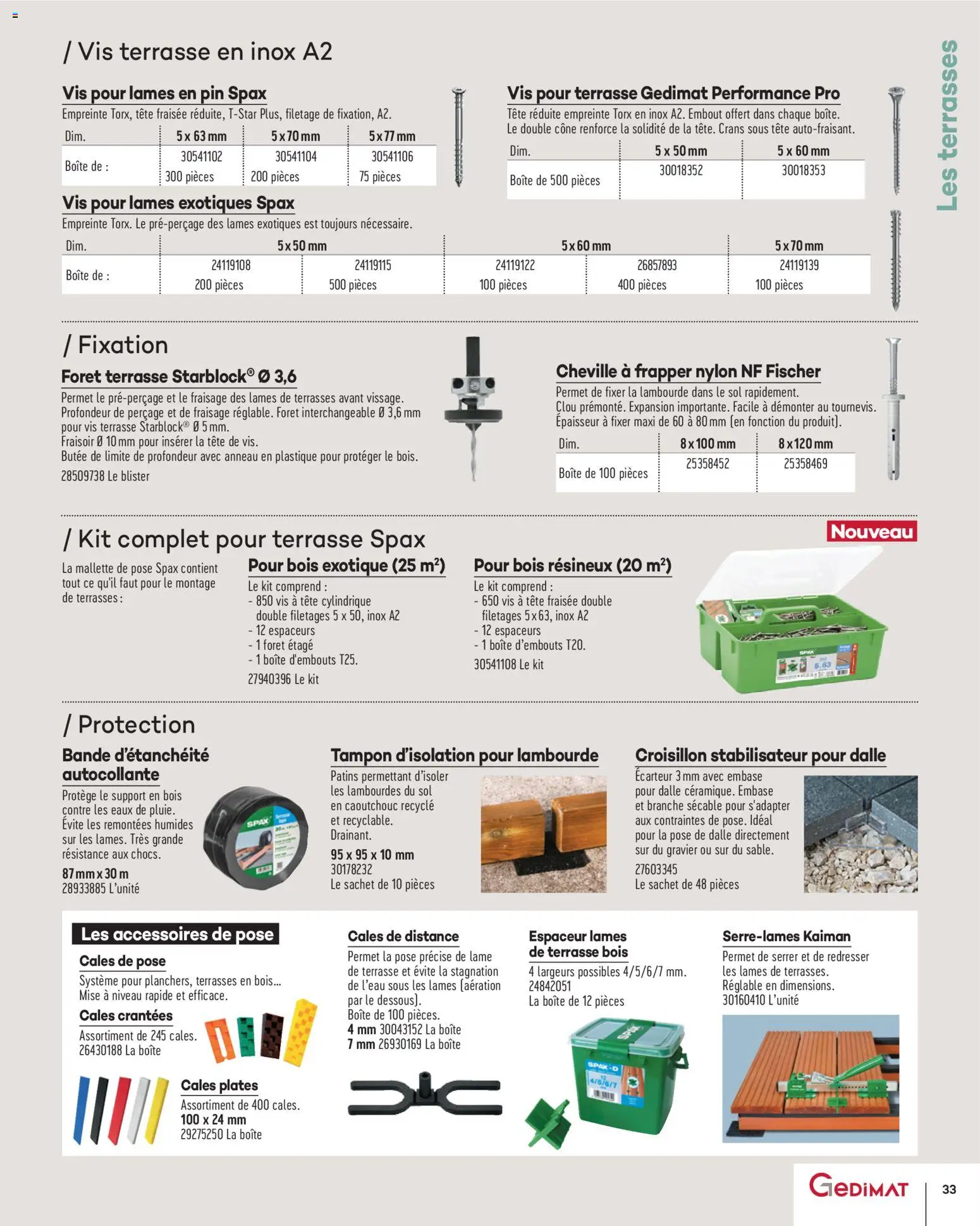 {H1} | Page: 33 | Produits: Tampon, Gravier