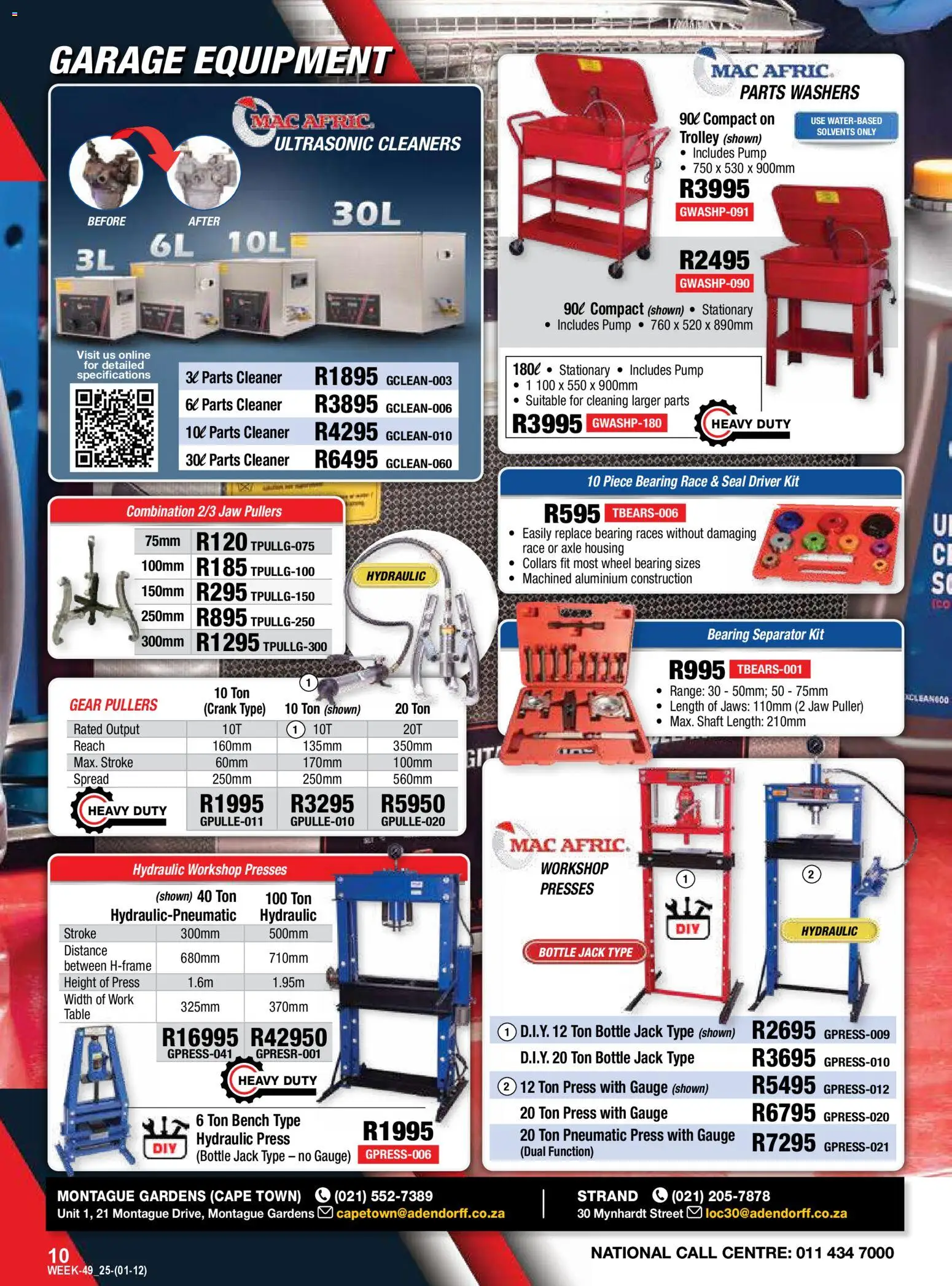 New Adendorff catalogue – valid from 01.12.2025 | Page: 12 | Products: Press, Table