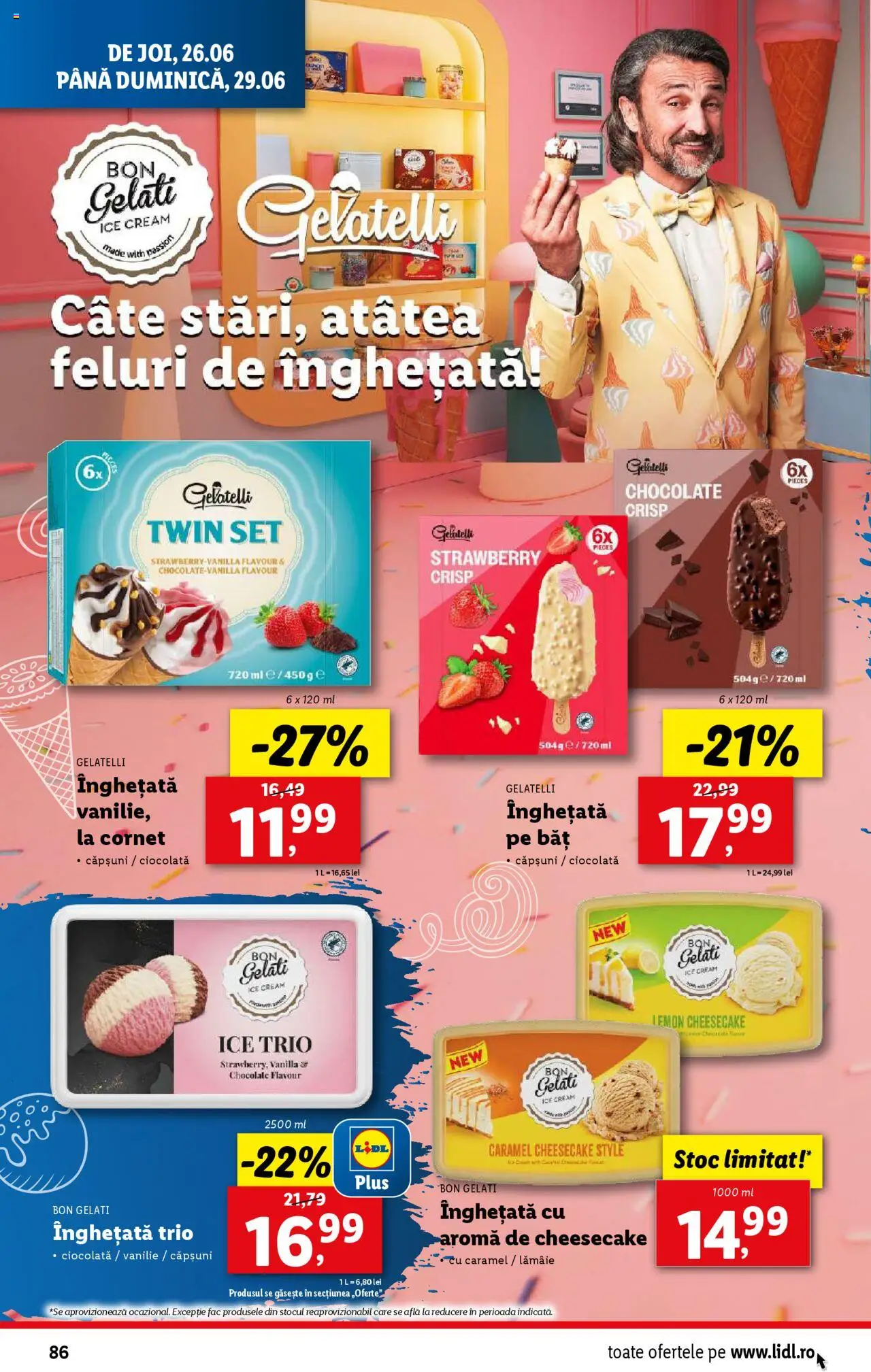 Catalog Lidl – valabil de la 23.06.2025 | Pagină: 86 | Produse: Delgeç, Çarşaf, Căpșuni, Lămâie