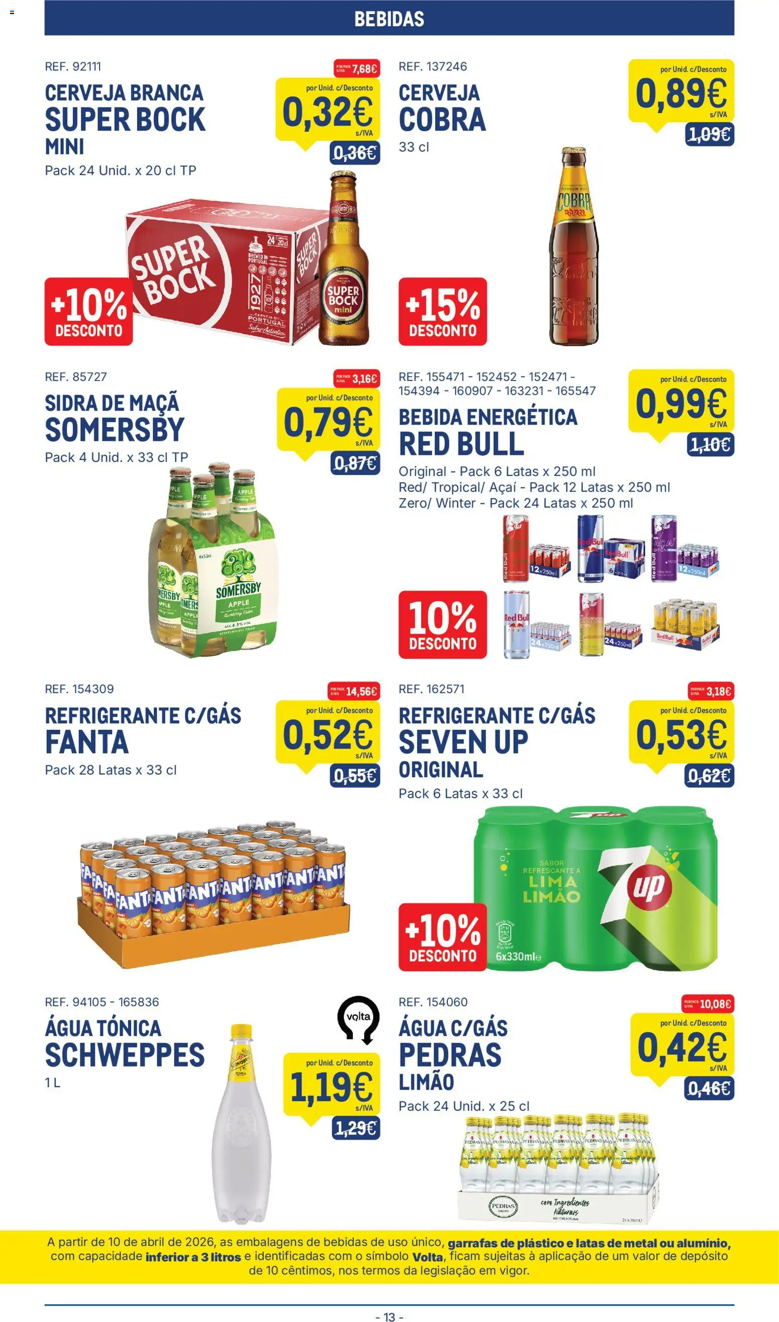 Makro folheto │ válido de 28.04.2026 | Página: 13 | Produtos: Fanta, Açai, Super bock, Cerveja