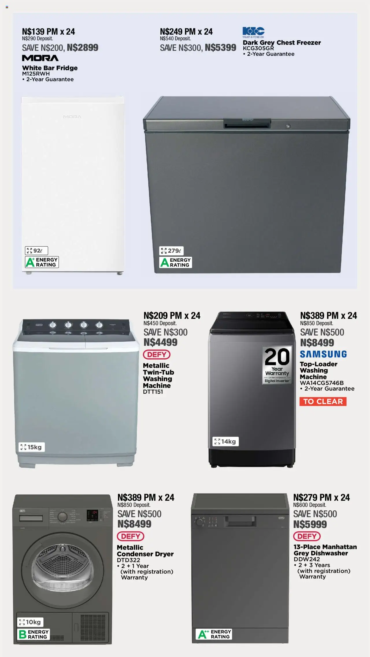 House and Home - Namibia Catalogue │ valid from 09.06.2025 | Page: 27 | Products: Dryer, Compressor, Fridge, Chest freezer