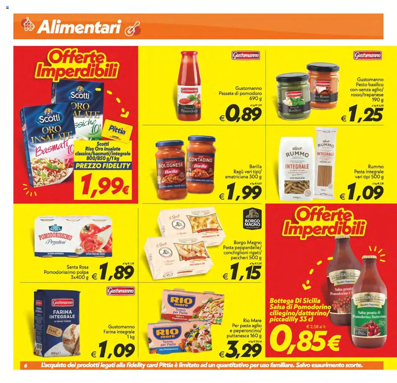 Volantino SuperConveniente del 24.07.2025 | Pagina: 6 | Prodotti: Riso, Aglio, Basilico, Ragú