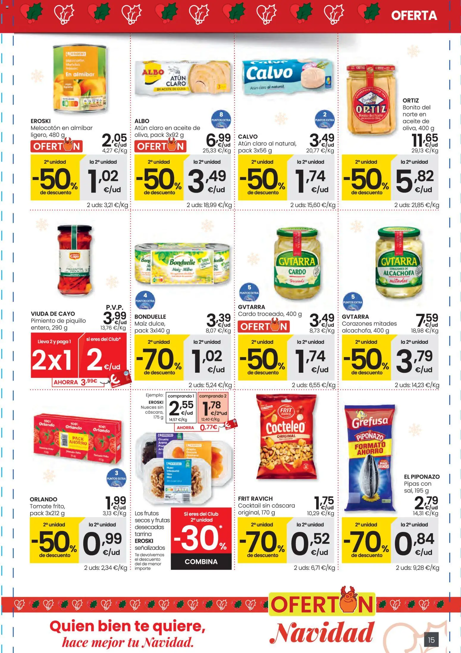 Eroski -  City Busot │ válido desde el 27.11.2025 | Página: 15 | Productos: Aceite, Κάδος απορρυμάτων, Aceite de oliva, Atún claro