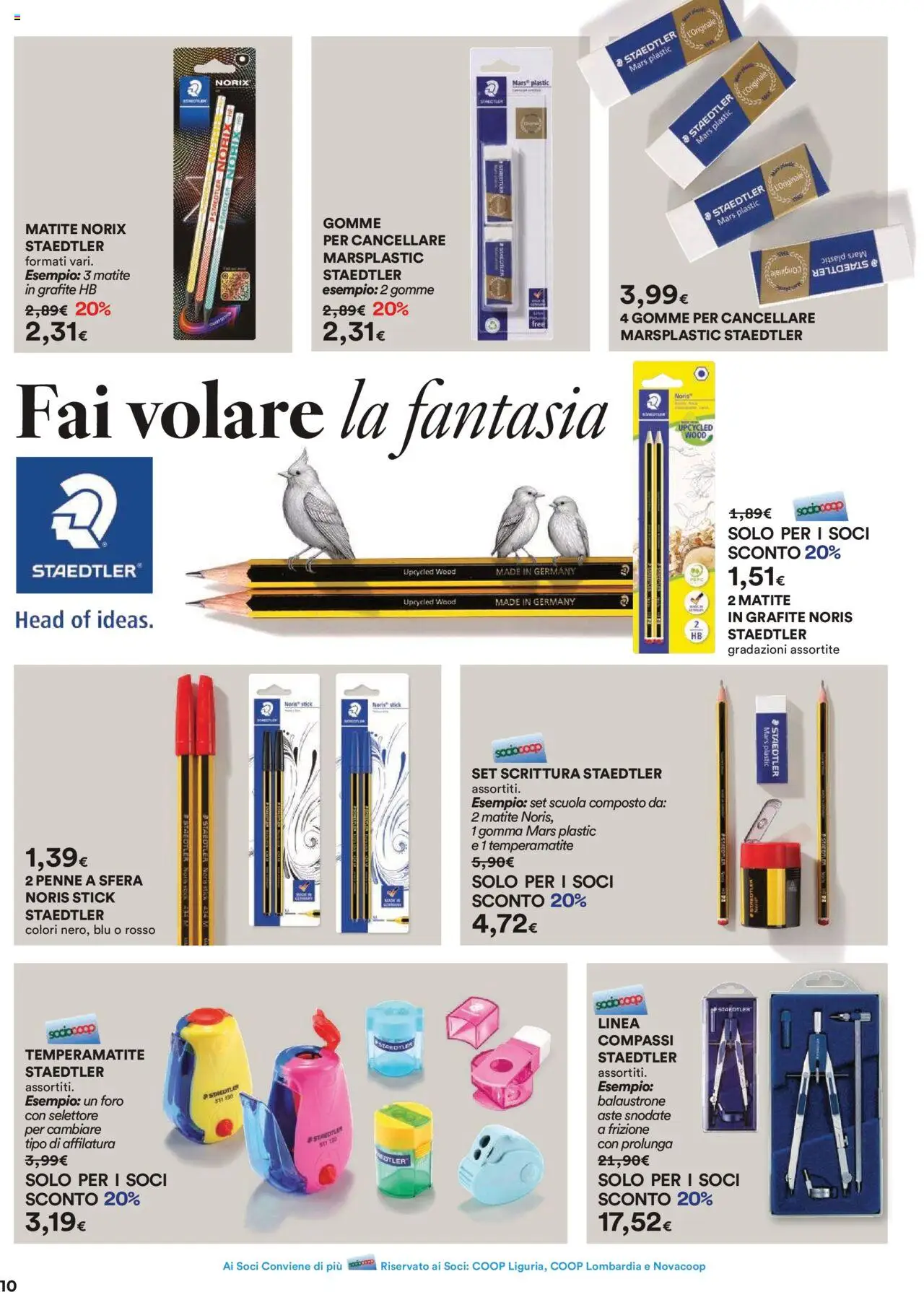 Volantino Ipercoop del 28.08.2025 | Pagina: 10 | Prodotti: Temperamatite, Penne