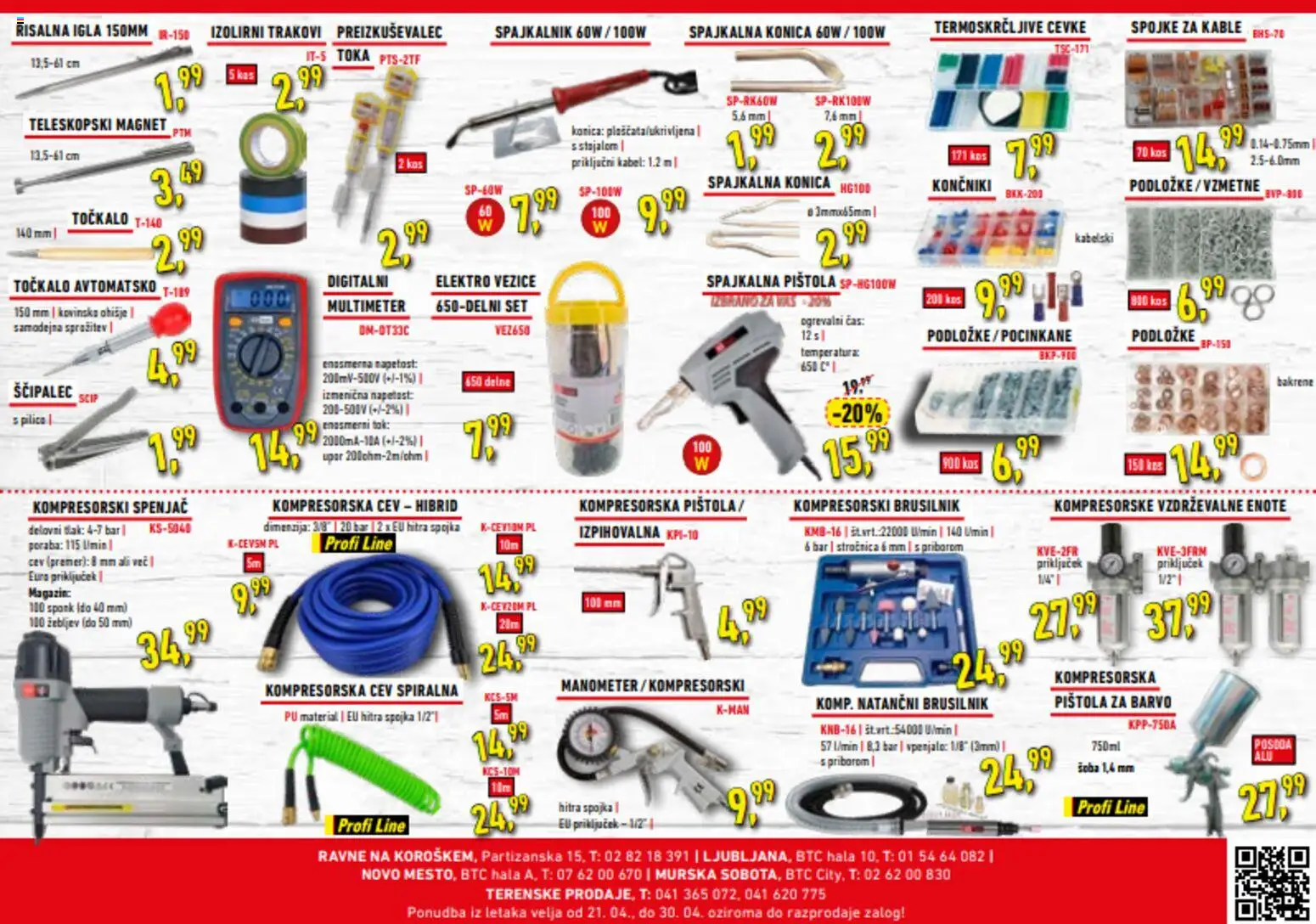 Novi Inter Diskont katalog ponudbe – veljaven od 21.04.2026 | Stran: 2 | Izdelki: Kabel, Kos, Brusilnik