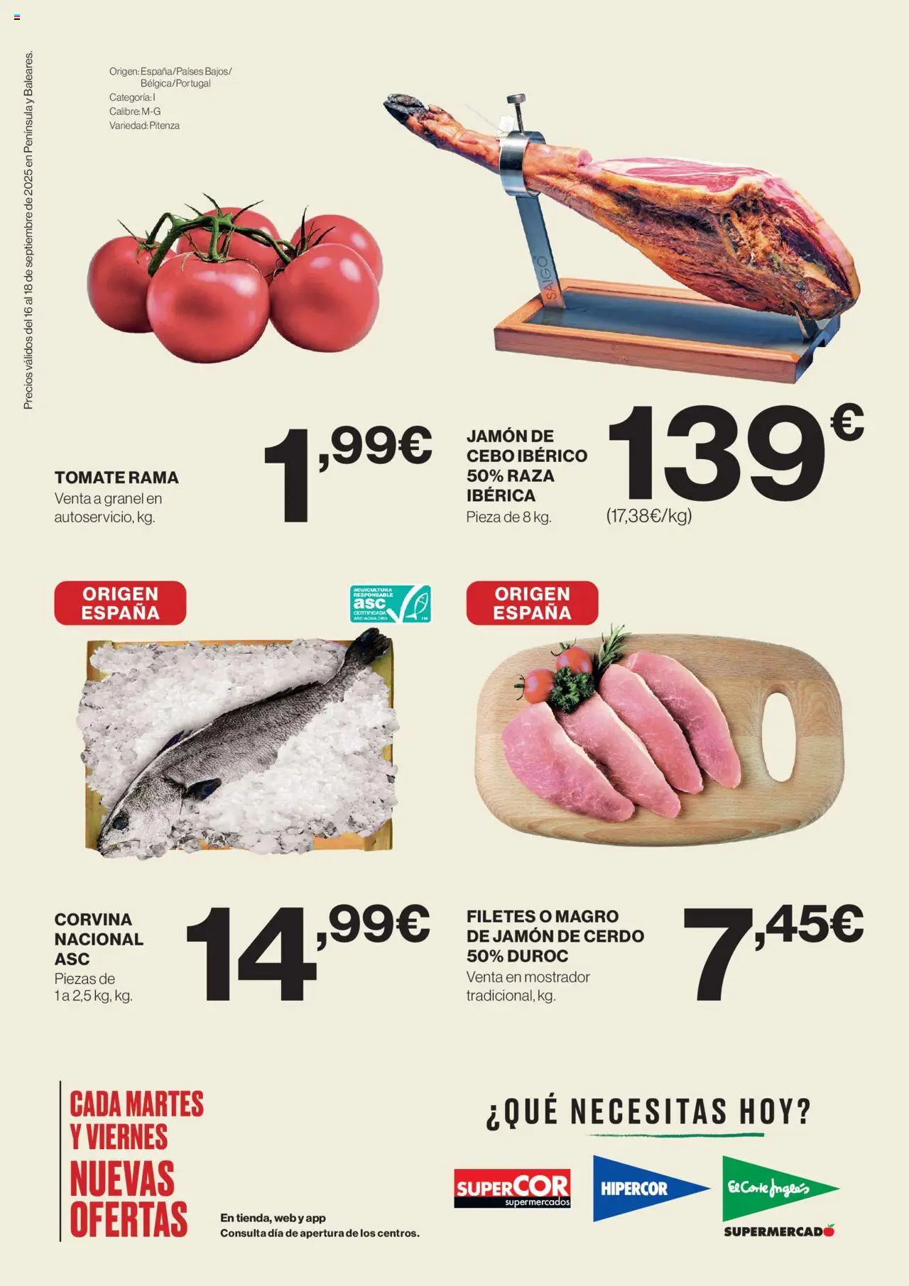 Supercor Península y Baleares │ válido desde el 16.09.2025 | Página: 2 | Productos: Jamón, Cerdo