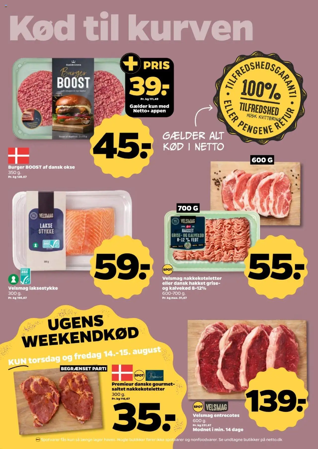 Netto Tilbudsavis gyldig fra 09.08.2025 | Side: 10 | Produkter: Entrecote