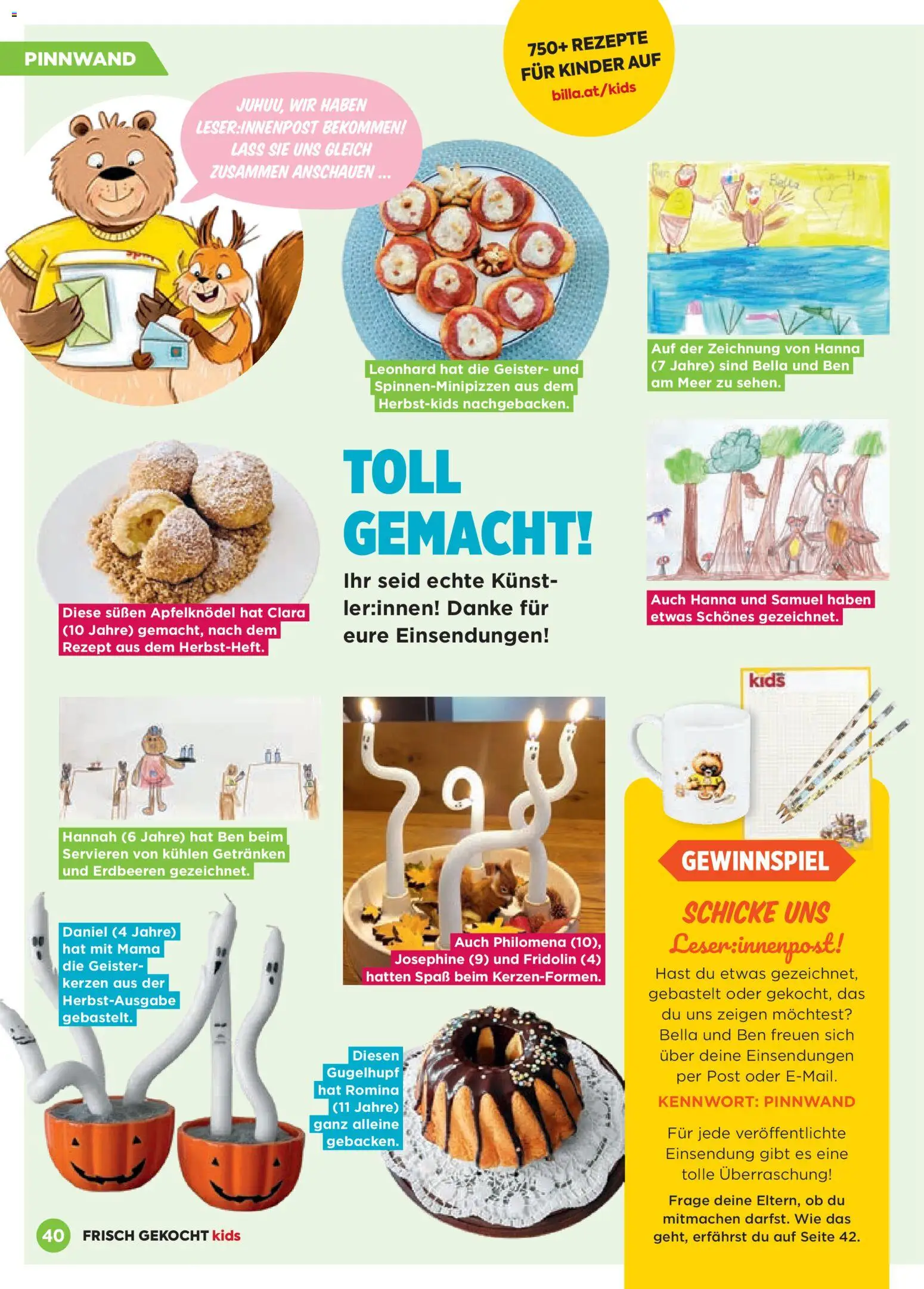 Billa Frisch Gekocht Kids gültig ab 01.03.2026 | Seite: 40 | Produkte: Erdbeeren