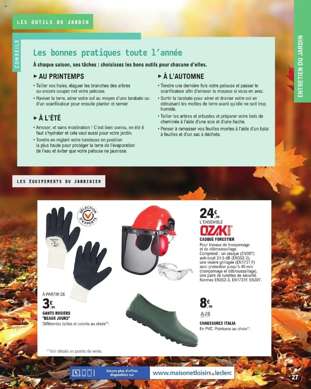  | Page: 27 | Produits: Sac, Tondeuse, Casque, Gants