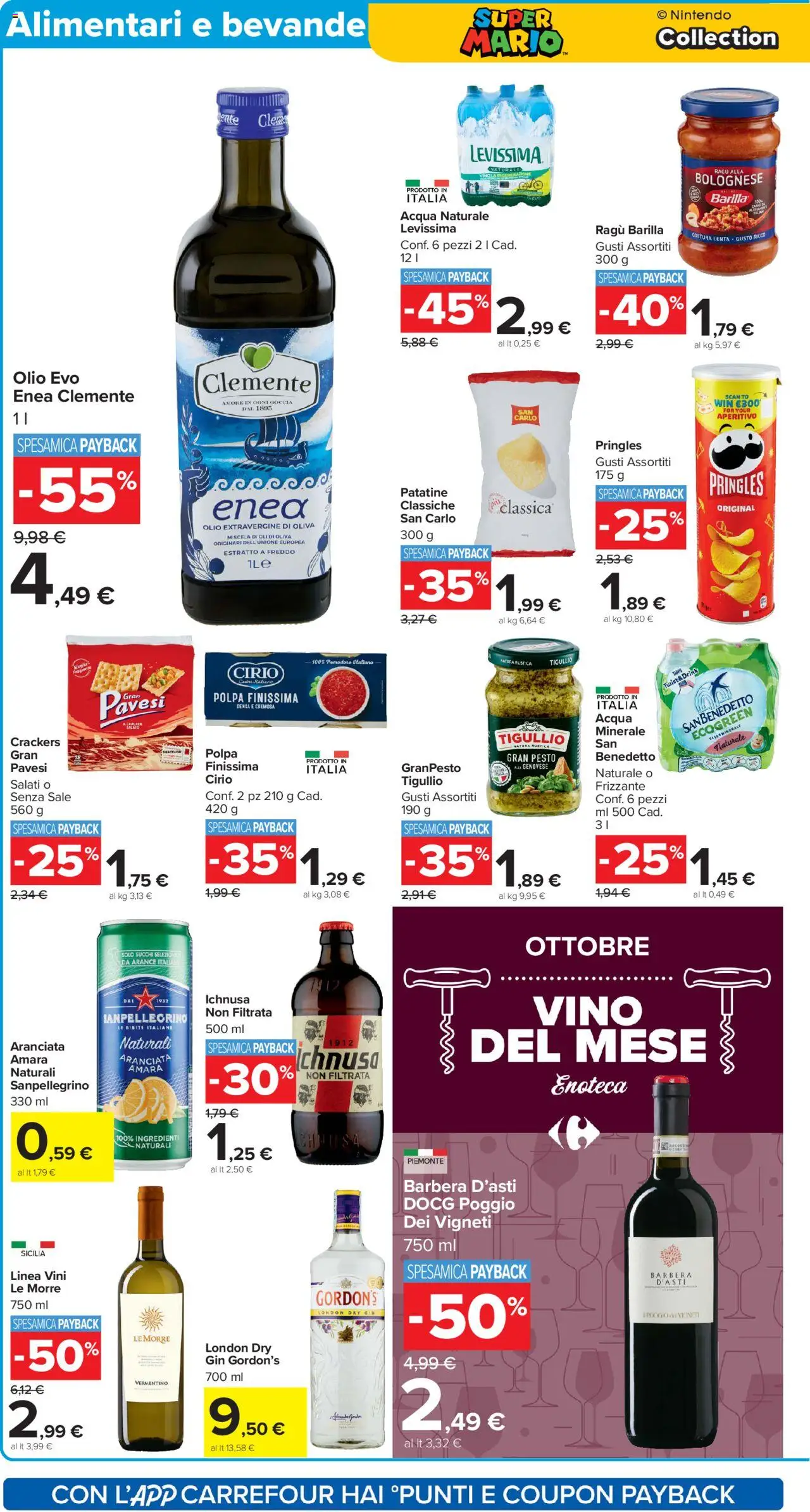 Volantino Carrefour del 10.10.2025 | Pagina: 16 | Prodotti: Arance, Acqua, Vino, Bibite
