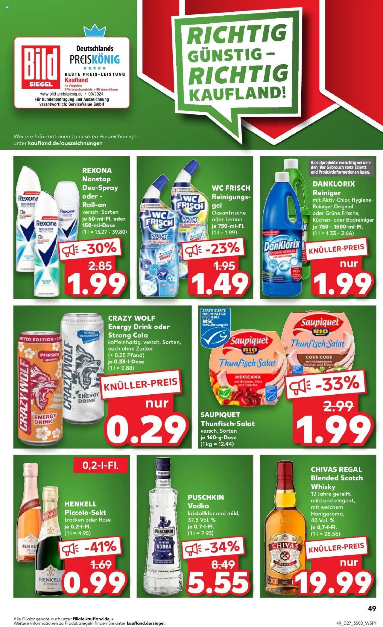 Kaufland prospekt Zwickau	 - gültig ab dem 06.07.2025 | Seite: 2 | Produkte: Energy, Paprika, Vodka, Salat