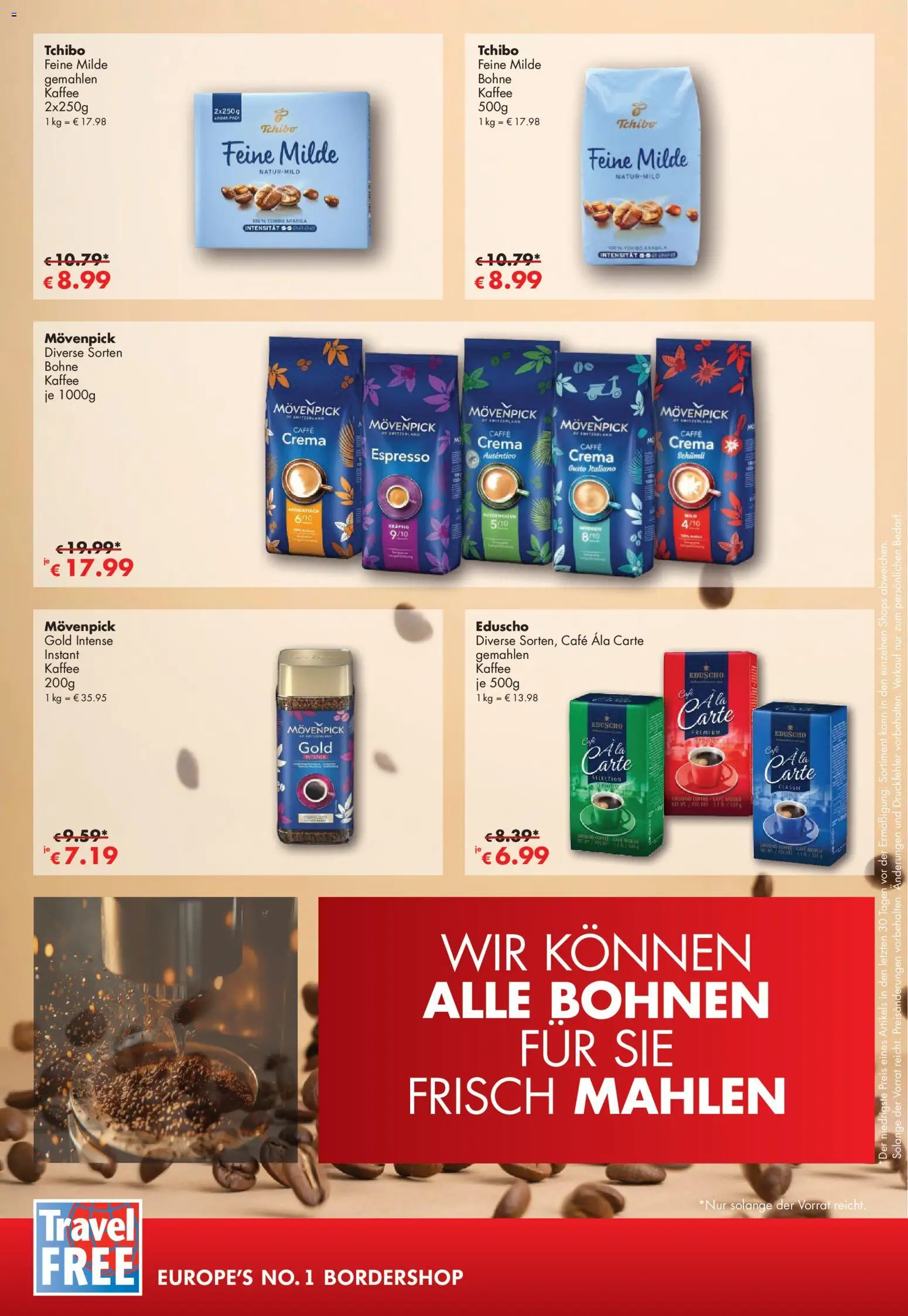 Travel Free Angebote – gültig ab 01.11.2025 | Seite: 5 | Produkte: Kaffee, Eduscho
