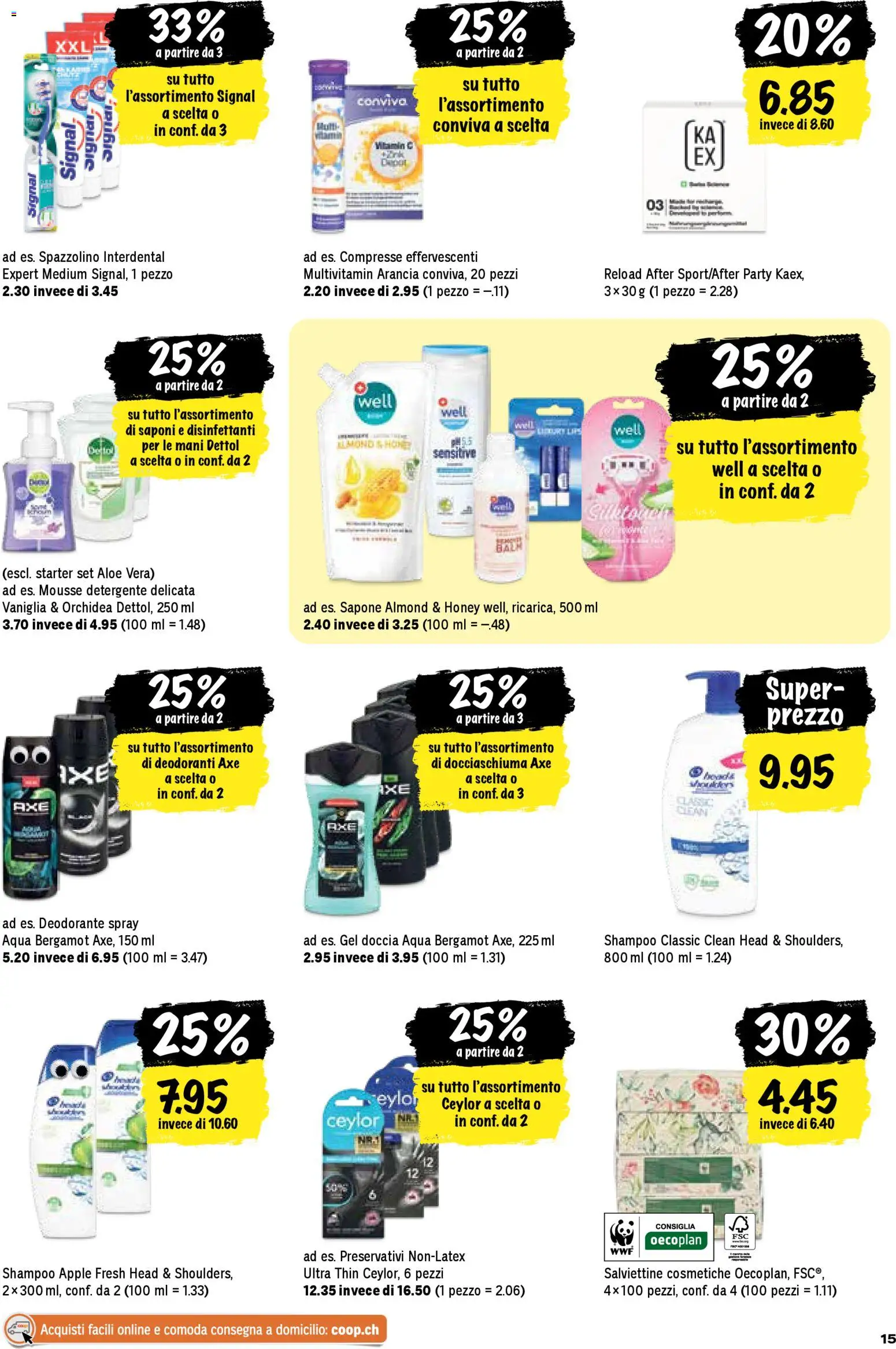 Coop - Una settimana di azioni – gültig ab 22.12.2025 | Seite: 15 | Produkte: Shampoo, Deodorant, Shower Gel, Apple