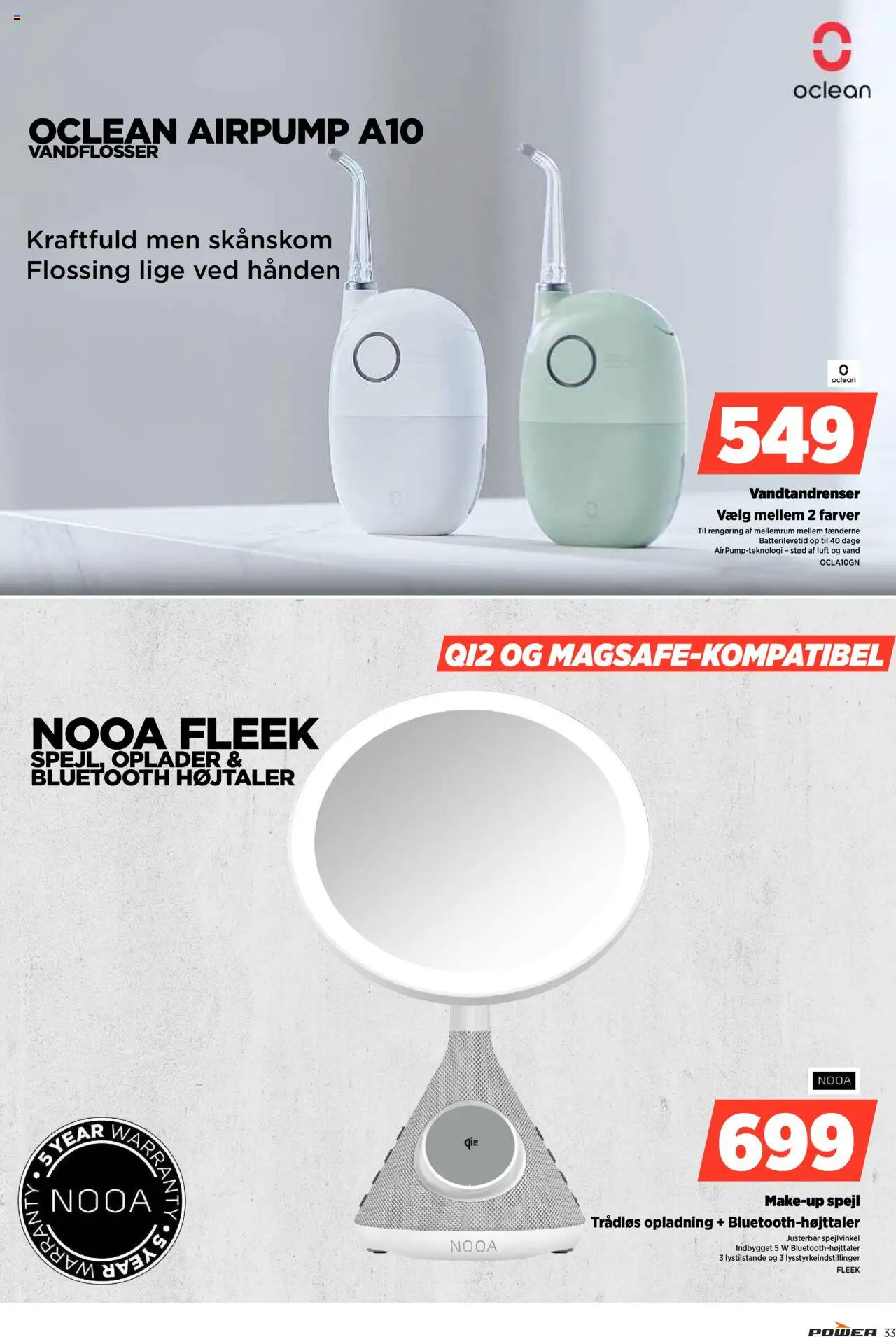 Power tilbudsavis – gyldig fra 17.10.2025 | Side: 33 | Produkter: Makeup, Spejl