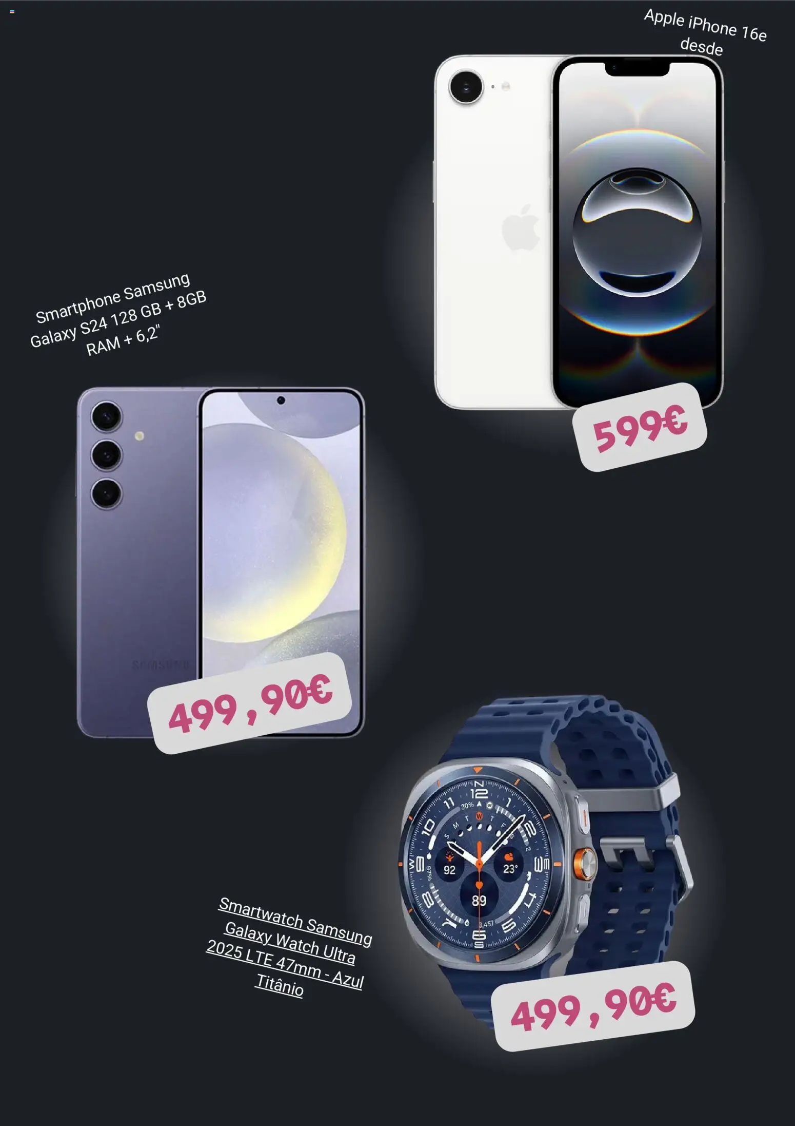 El Corte Ingles Black Friday │ válido de 14.11.2025 | Página: 3 | Produtos: Smartphone, Smartwatch