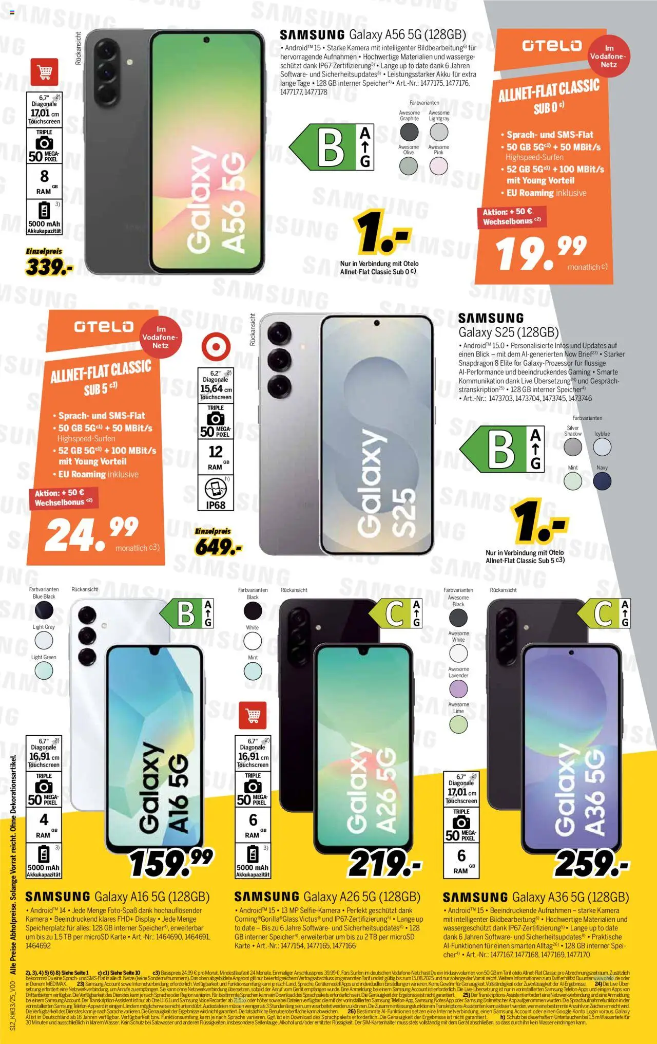 Medimax Prospekt 	 - gültig ab dem 09.08.2025 | Seite: 12 | Produkte: Kamera, Samsung, Wasser