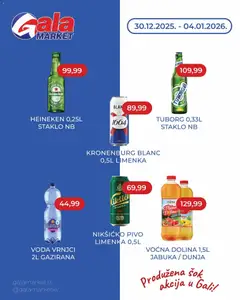 Gala MARKET šok akcija - pregled Gala MARKET kataloga - važi od 30.12.2025