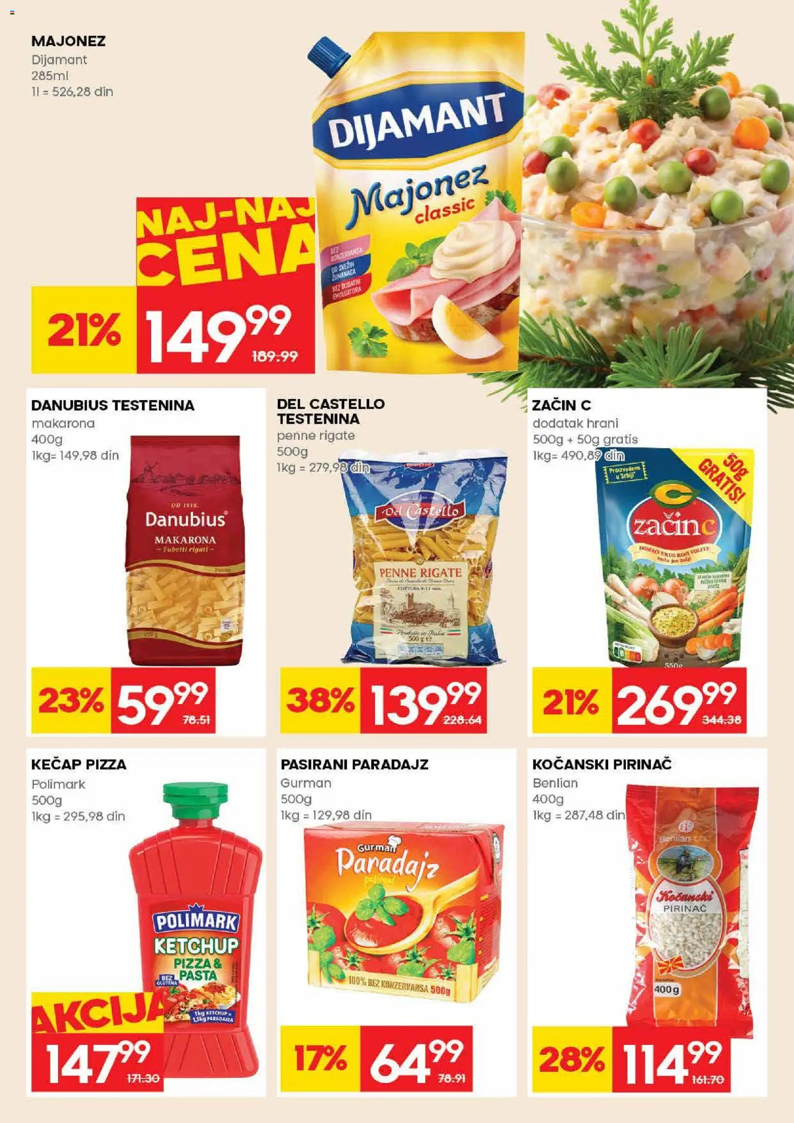 Roda katalog - važi od 05.03.2026 | Strana: 16 | Proizvode: Majonez, Kečap, Pasirani paradajz, Paradajz