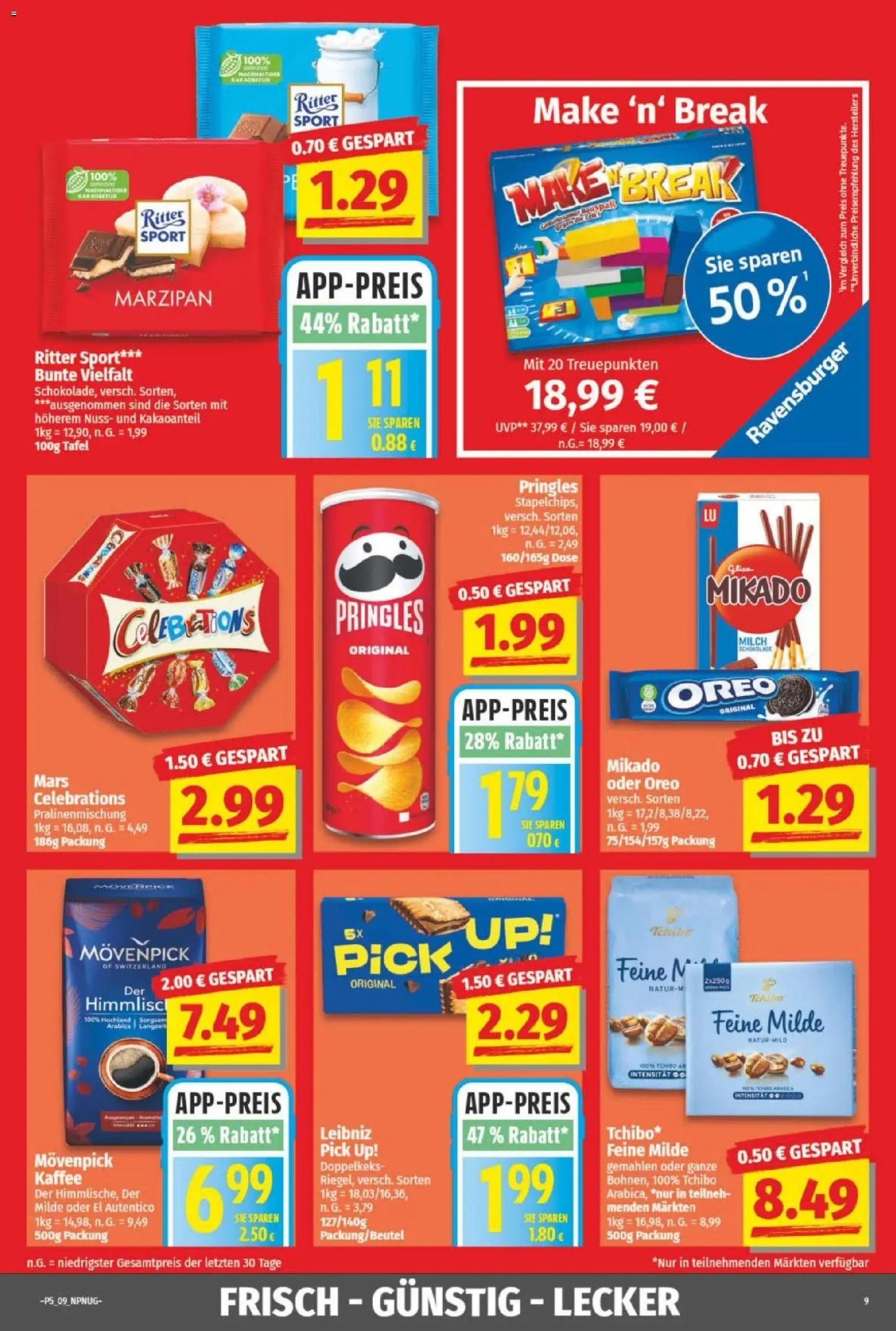 NP Discount Prospekt – gültig ab 26.01.2026 | Seite: 9 | Produkte: Kaffee, Ritter sport, Celebrations, Mars