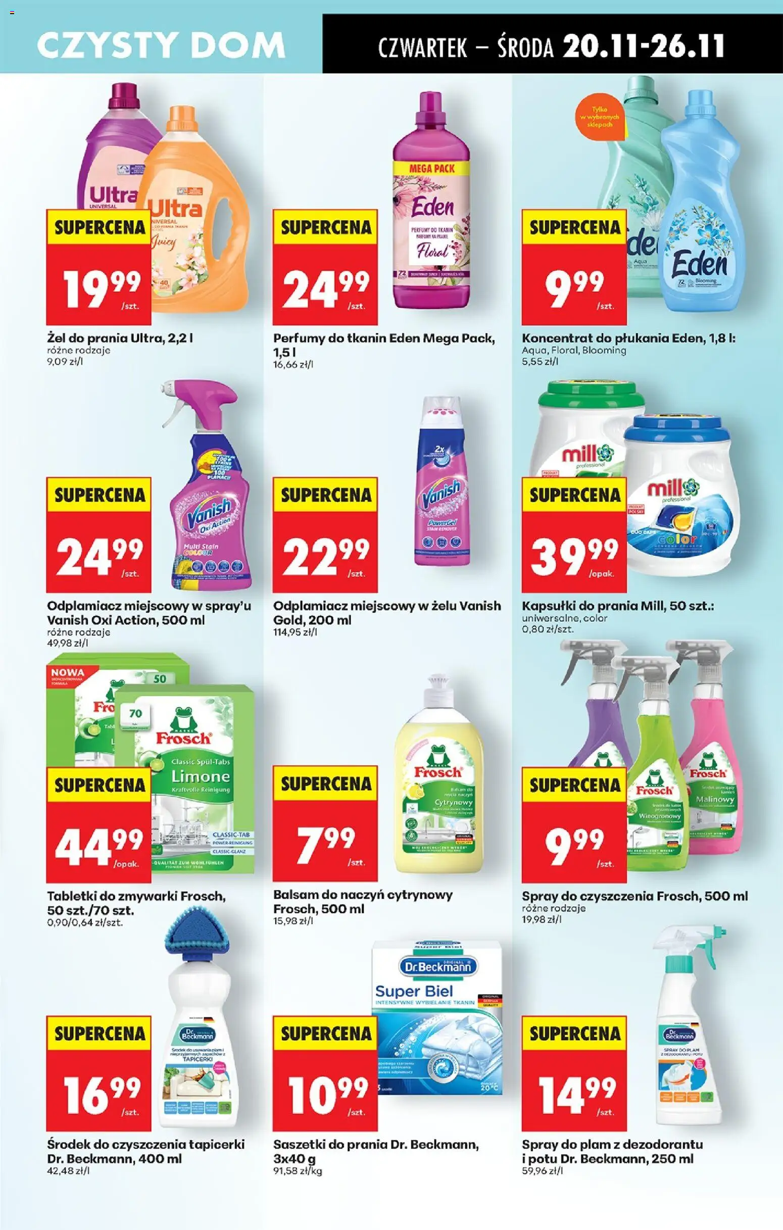 Biedronka gazetka - Oferta w tym tygodniu od 20.11.2025 | Strona: 77 | Produkty: Vanish, Perfumy, Odplamiacz, Tabletki do zmywarki