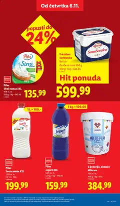 Pilos Sirni namaz XXL, 45% m. m., 250 g - pregled Lidl kataloga - važi od 06.11.2025 | Strana: 11