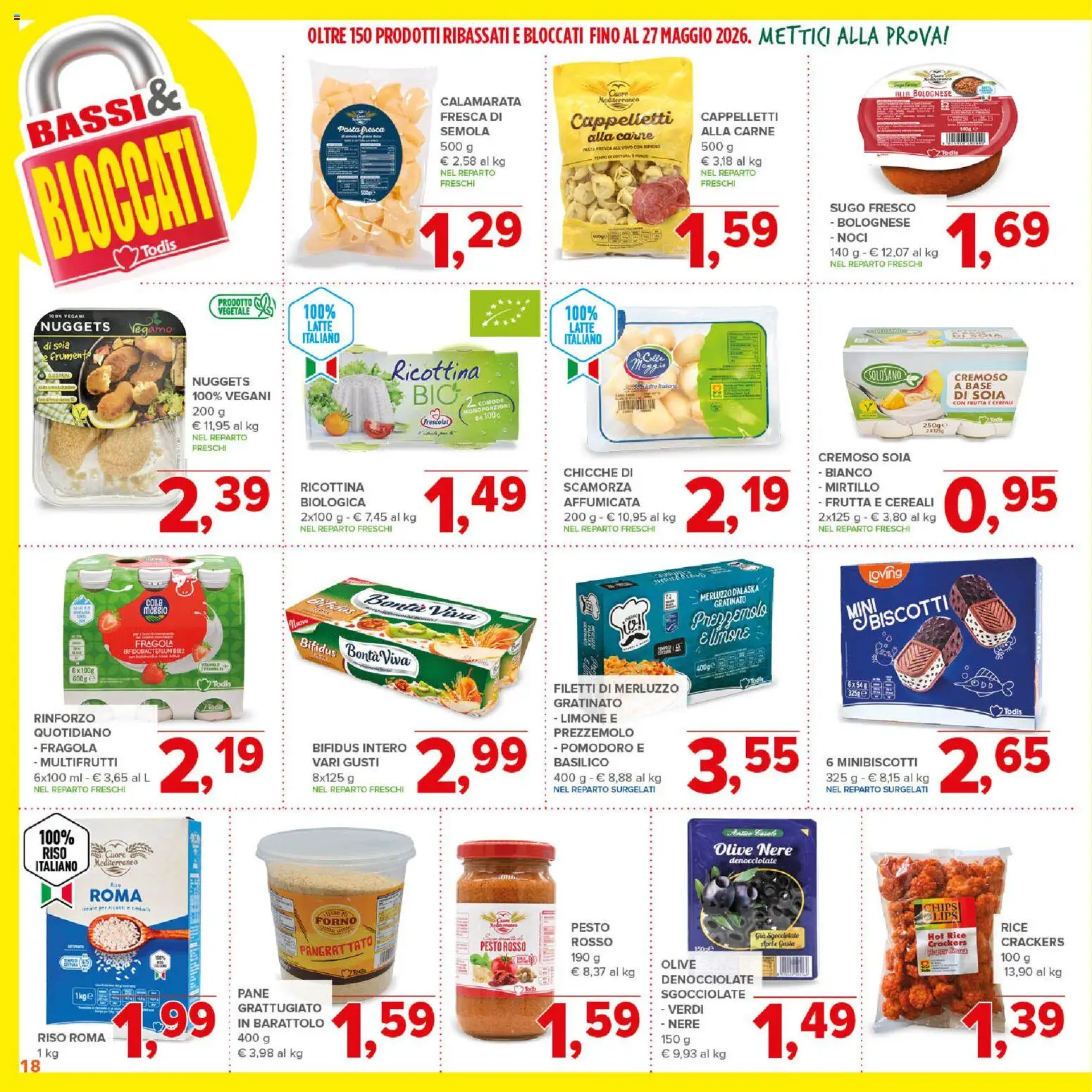 Volantino Todis del 07.04.2026 | Pagina: 18 | Prodotti: Biscotti, Crackers, Basilico, Forno