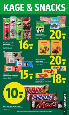 Karen Volf franske vafler eller flager*, 125-160 g. Kg-pris maks. 120,00. Frit valg. 1 pakke. gyldig fra 19.02.2026 | Side: 19