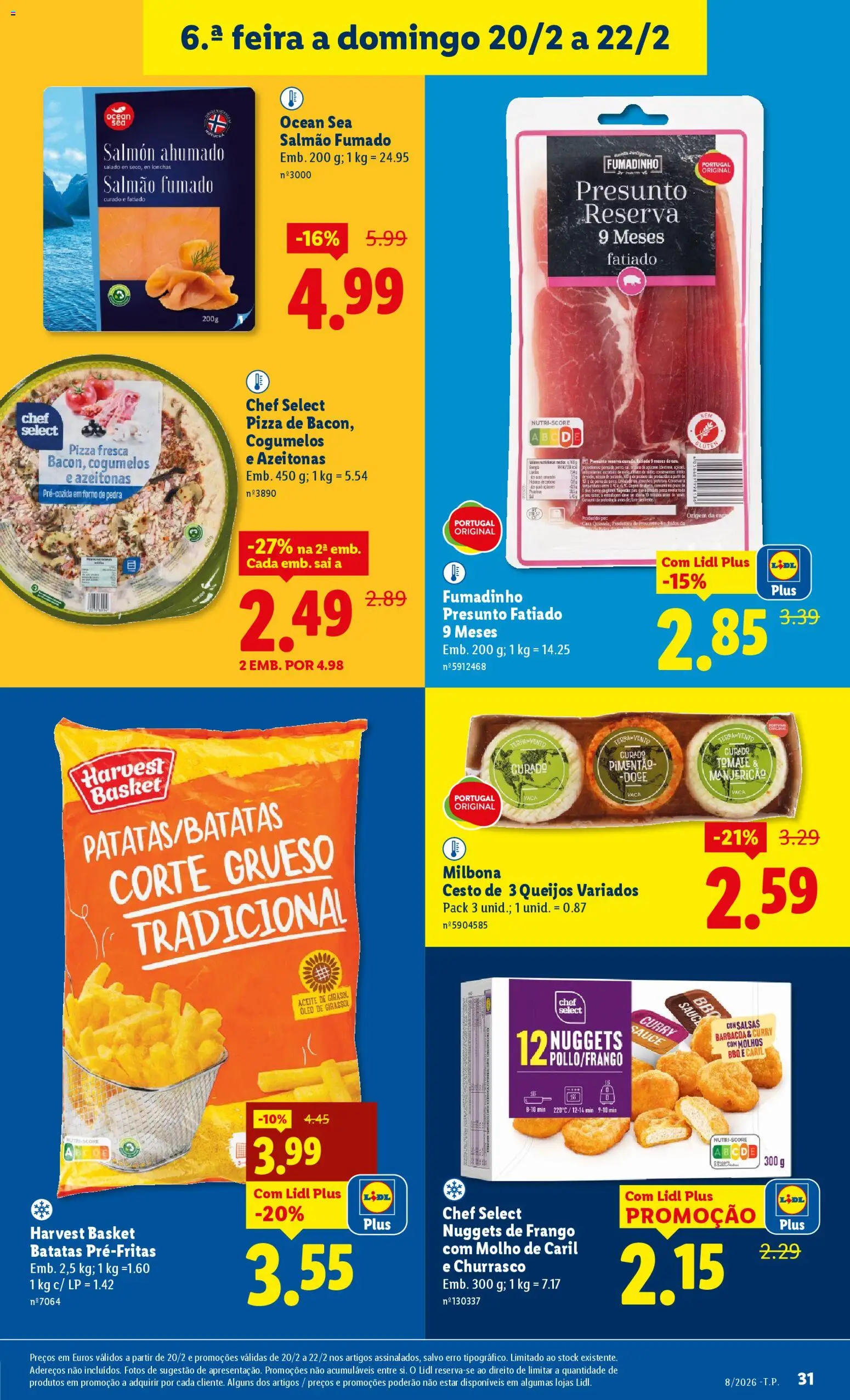 Lidl folheto │ válido de 16.02.2026 | Página: 31 | Produtos: Azeitonas, Frango, Pimentão, Óleo