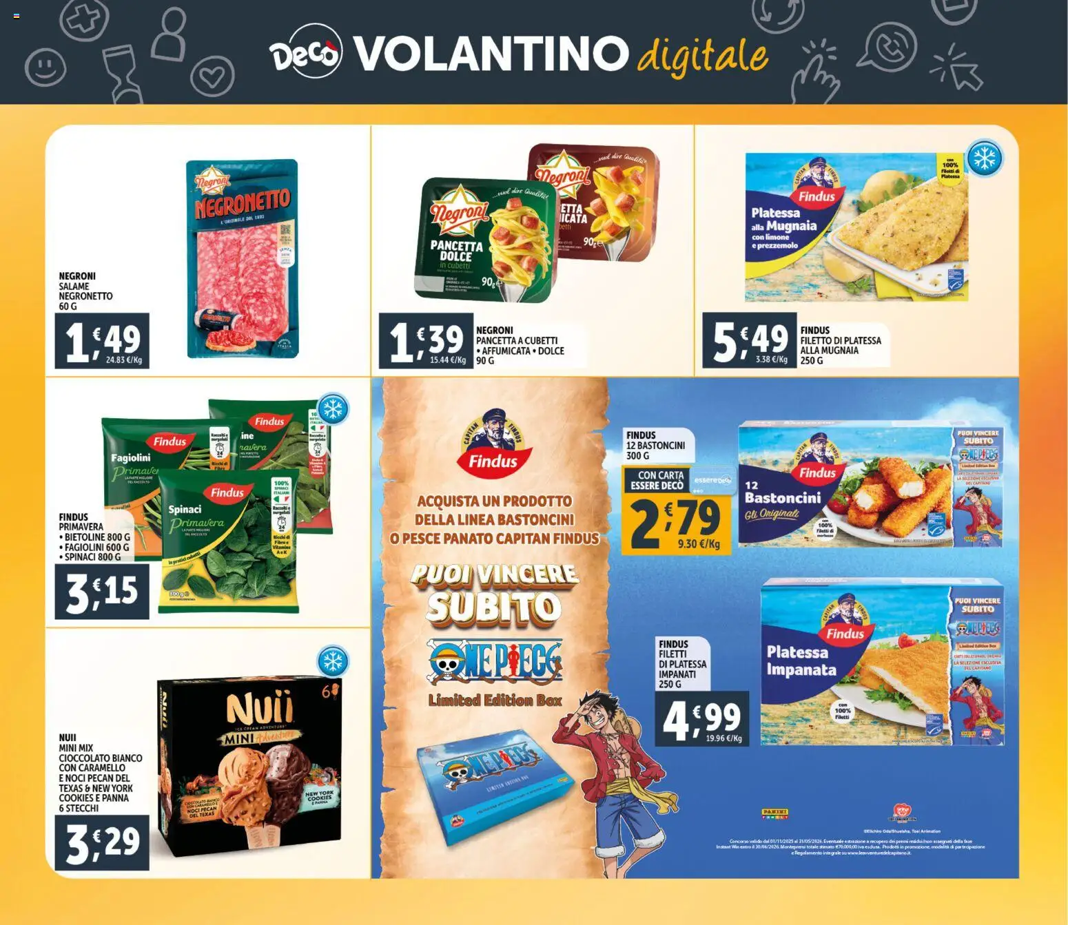 Volantino Decò del 23.02.2026 | Pagina: 23 | Prodotti: Cioccolato, Noci, Prezzemolo, Fagiolini